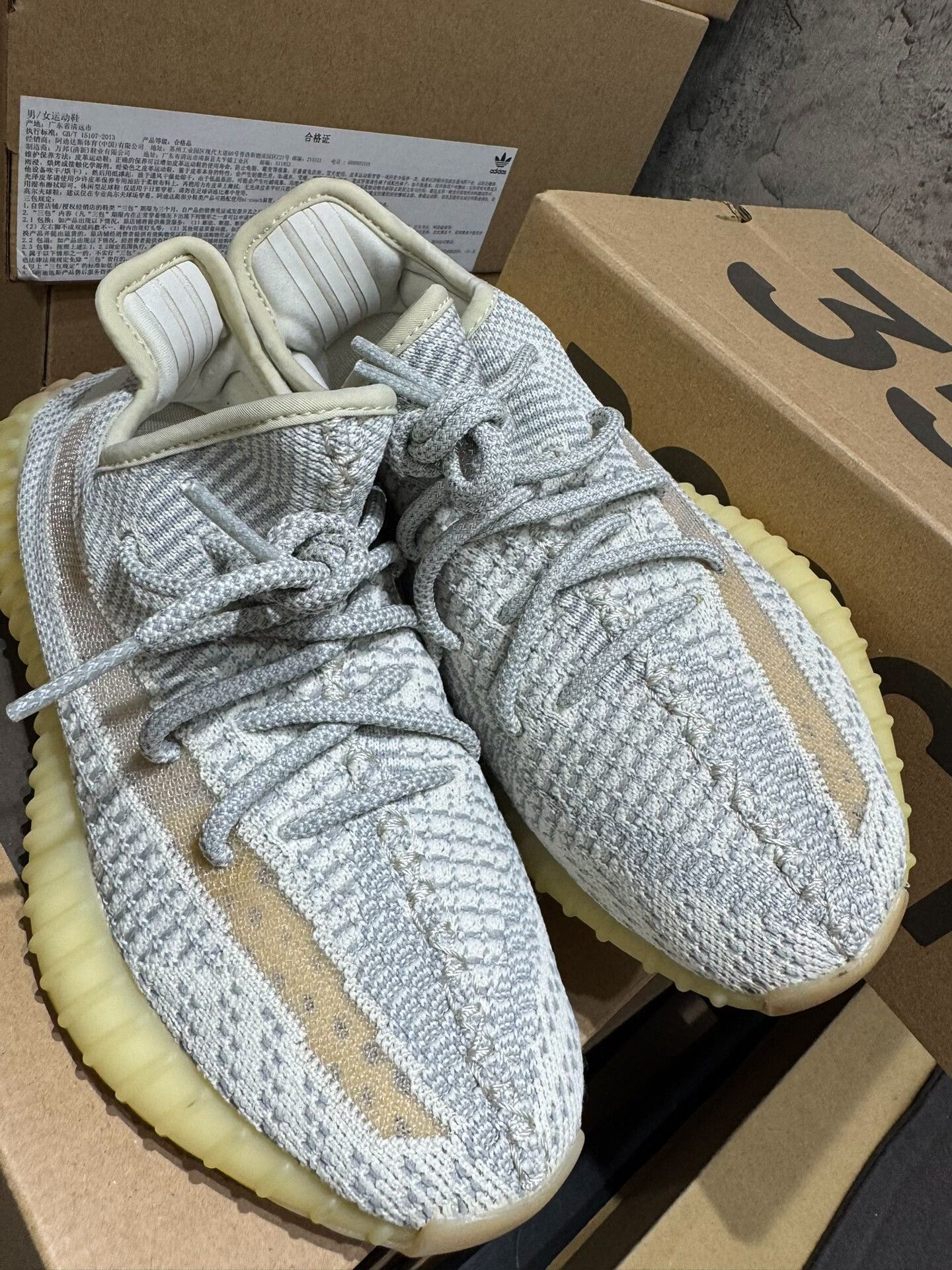 Adidas Adidas YEEZY350 Limited Yellow Lowtop Sneakers 37 Men Size US 5 / EU 37 - 1 Thumbnail