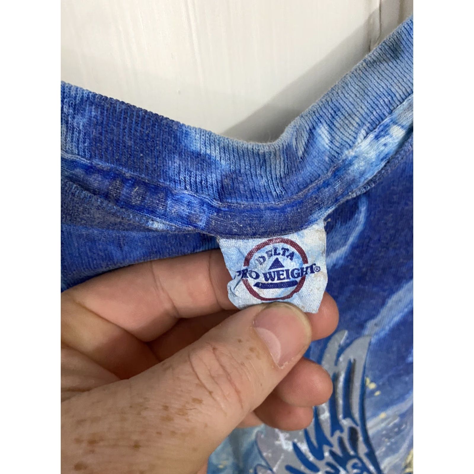 Delta MIAA State Wrestling Championships 2009 Mens XL Blue Tye Dye T-Shirt Size US XL / EU 56 / 4 - 6 Thumbnail
