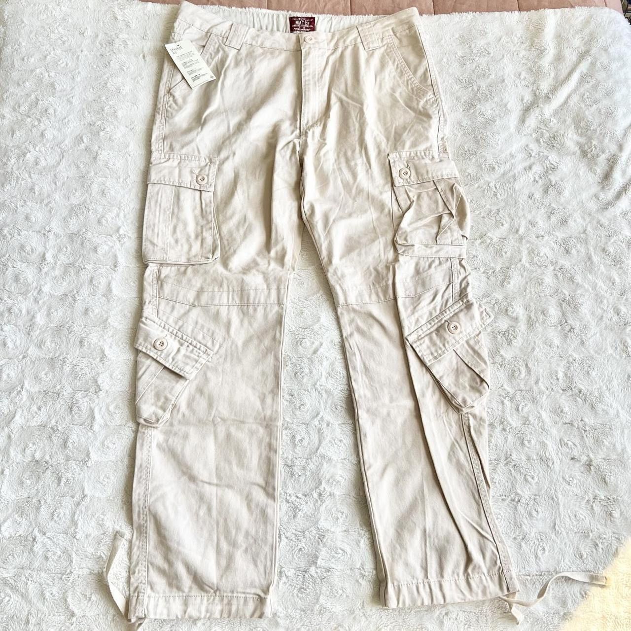 Other Matchstick Cargo Pants Mens 40x32 Beige Paratrooper Military Size US 40 / EU 56 - 2 Thumbnail