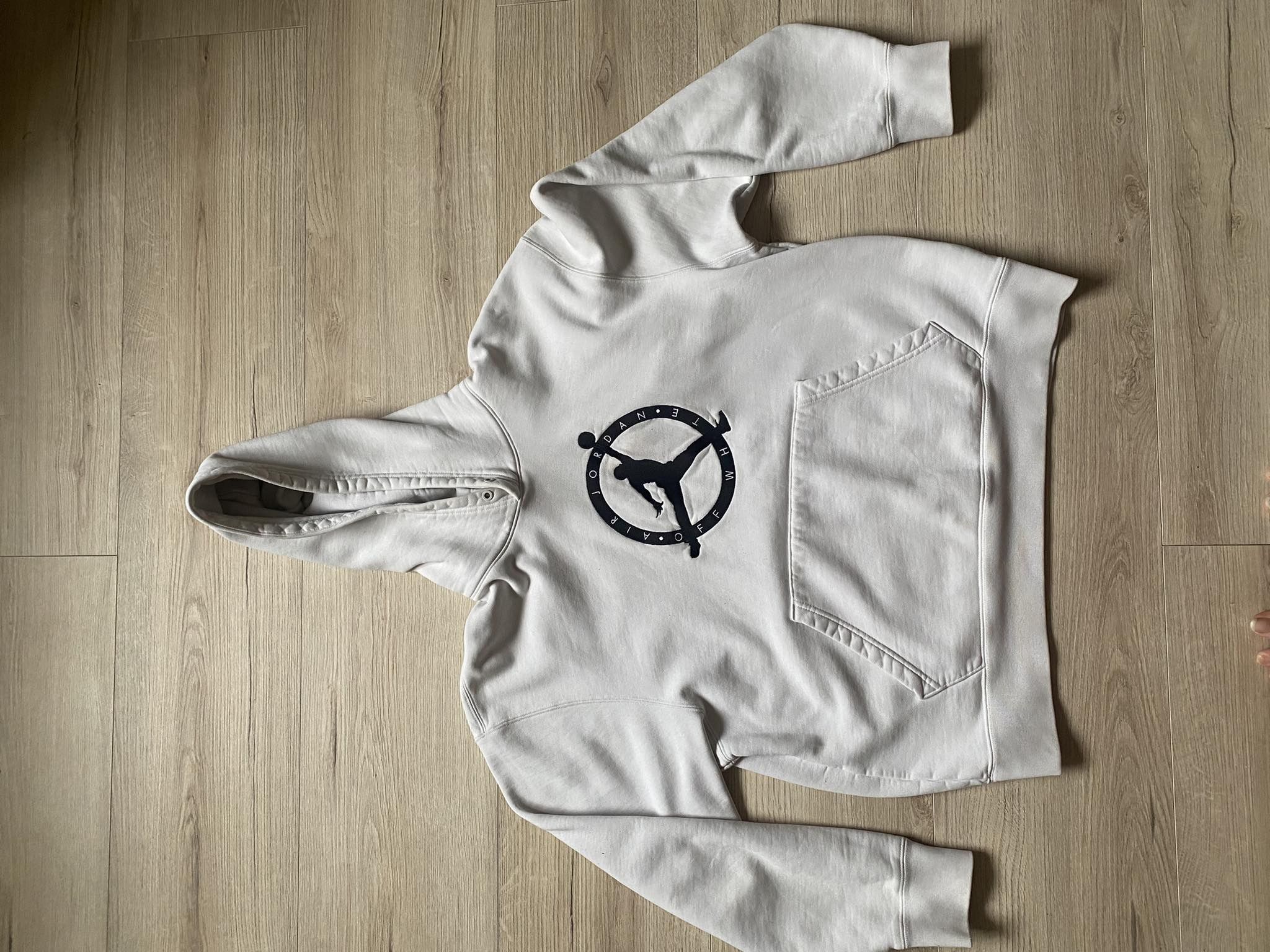 image of Off-White X Jordan Hoodie White, Men's (Size XL)