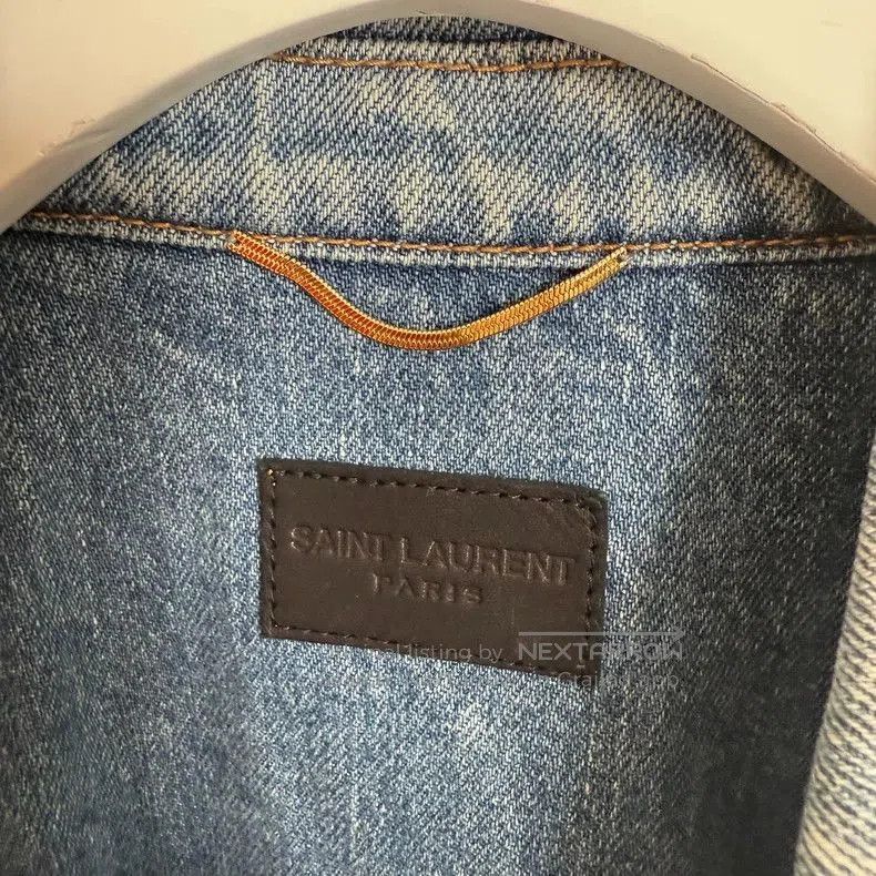 Saint Laurent Paris YSL Blue Denim Jacket. Size US M / EU 48-50 / 2 - 3 Thumbnail