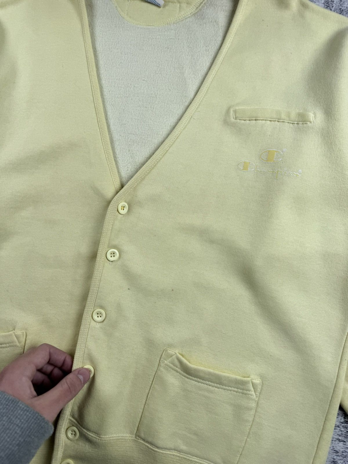 Champion Champion 70S 80S Varsity American USA Cardigan Sweatshirt Size US XL / EU 56 / 4 - 6 Thumbnail