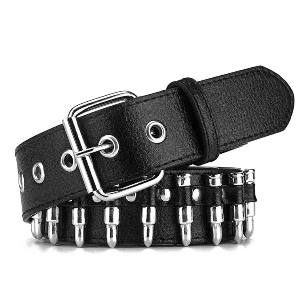 PPFM 💥Bullet punk rock Streetwear pu belt Size ONE SIZE - 2 Thumbnail
