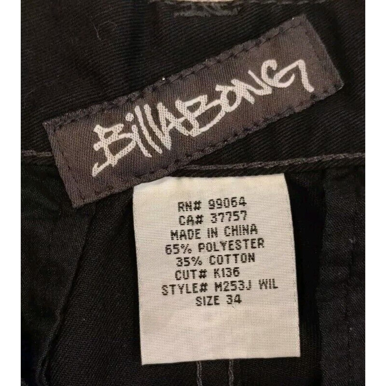 Billabong Old School! Billabong Black Skater Boardwalk Shorts 34 used Size US 34 / EU 50 - 2 Thumbnail