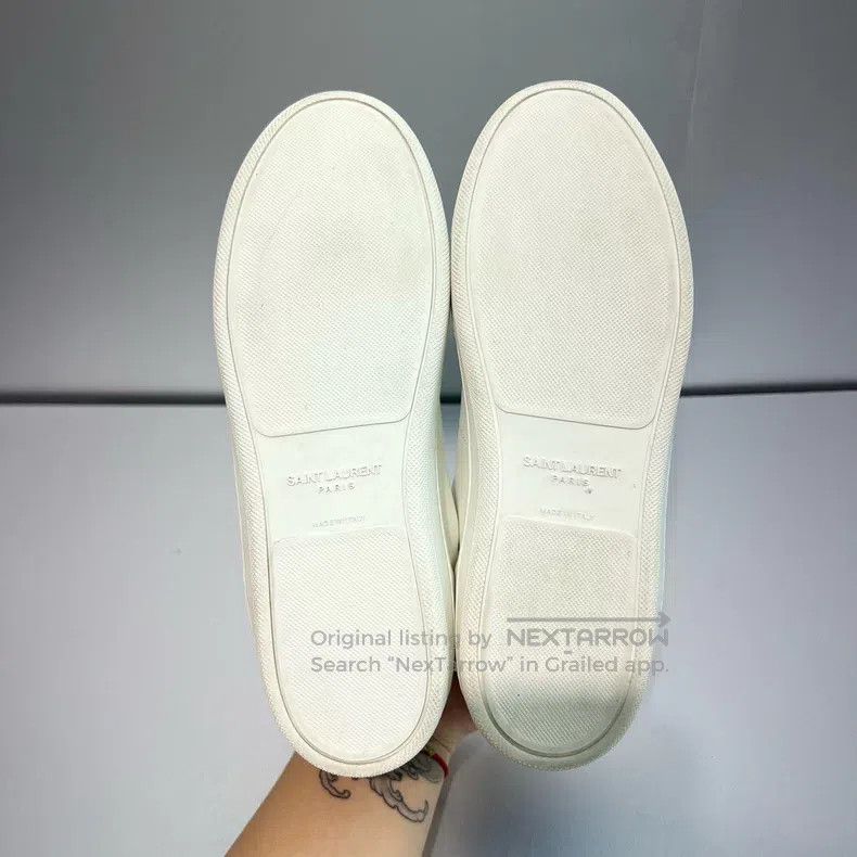 Saint Laurent Paris Saint Laurent Paris White Sneakers Size US 5 / EU 37 - 7 Thumbnail