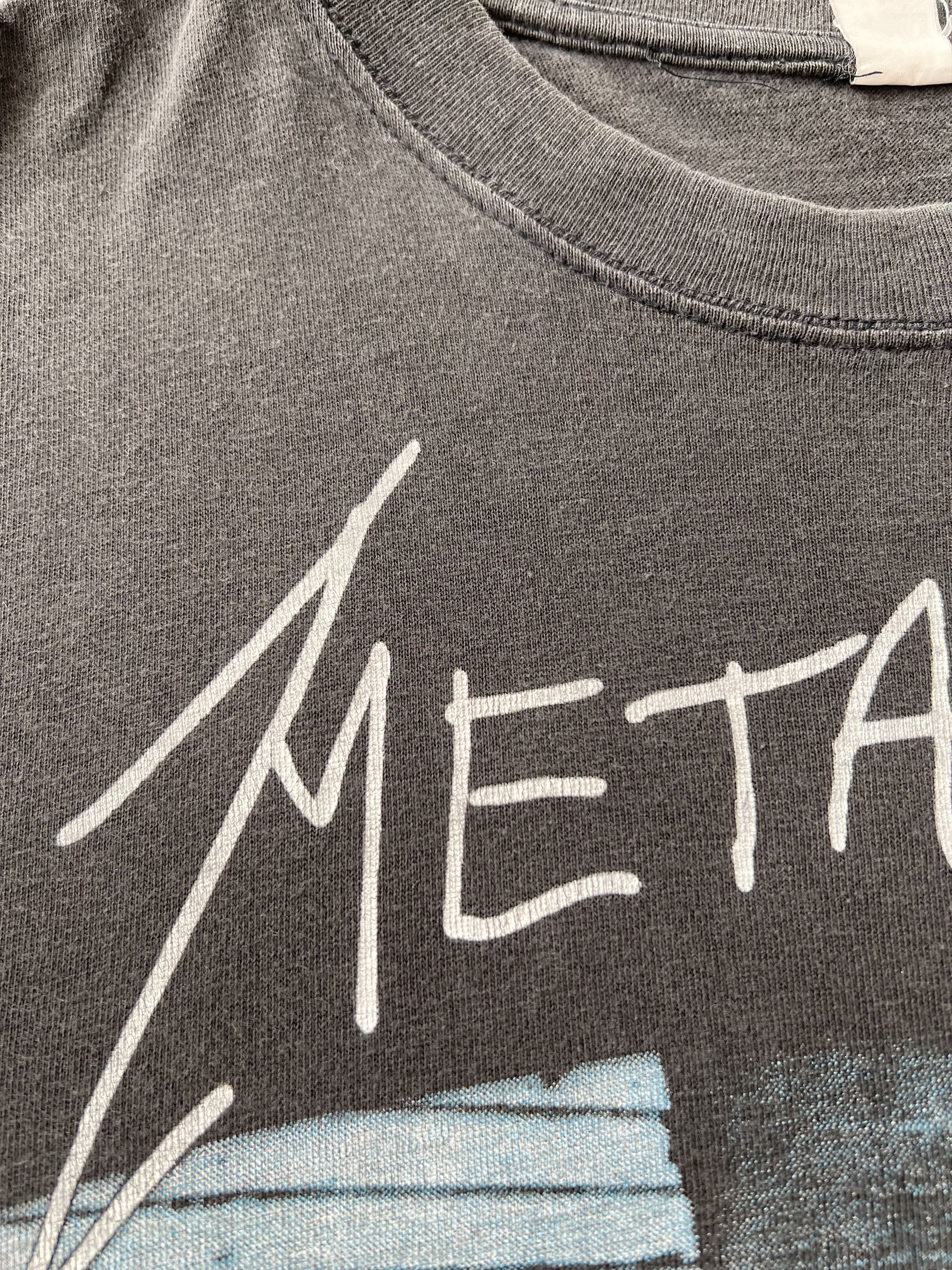 Band Tees Vintage 90s Metallica Garage Inc. Faded Black T-shirt Size US XL / EU 56 / 4 - 6 Thumbnail