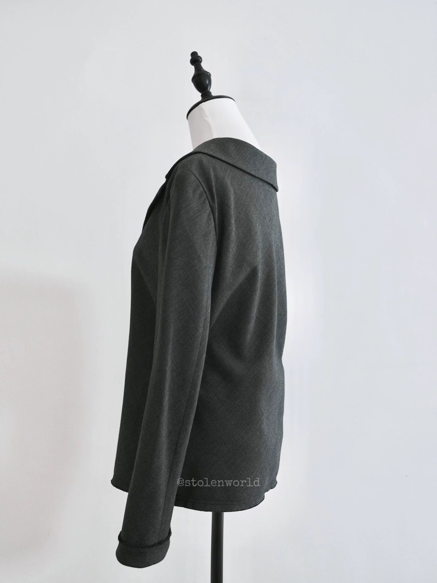 Yohji Yamamoto Yohji Yamamoto Noir Cotton-Linen-Wool Suit Jacket Size S / US 4 / IT 40 - 8 Thumbnail