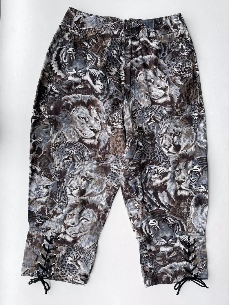 Kenzo Kenzo size m 90s Hokusai Animal High Waist Breeches pants Size US 30 / EU 46 - 5 Thumbnail
