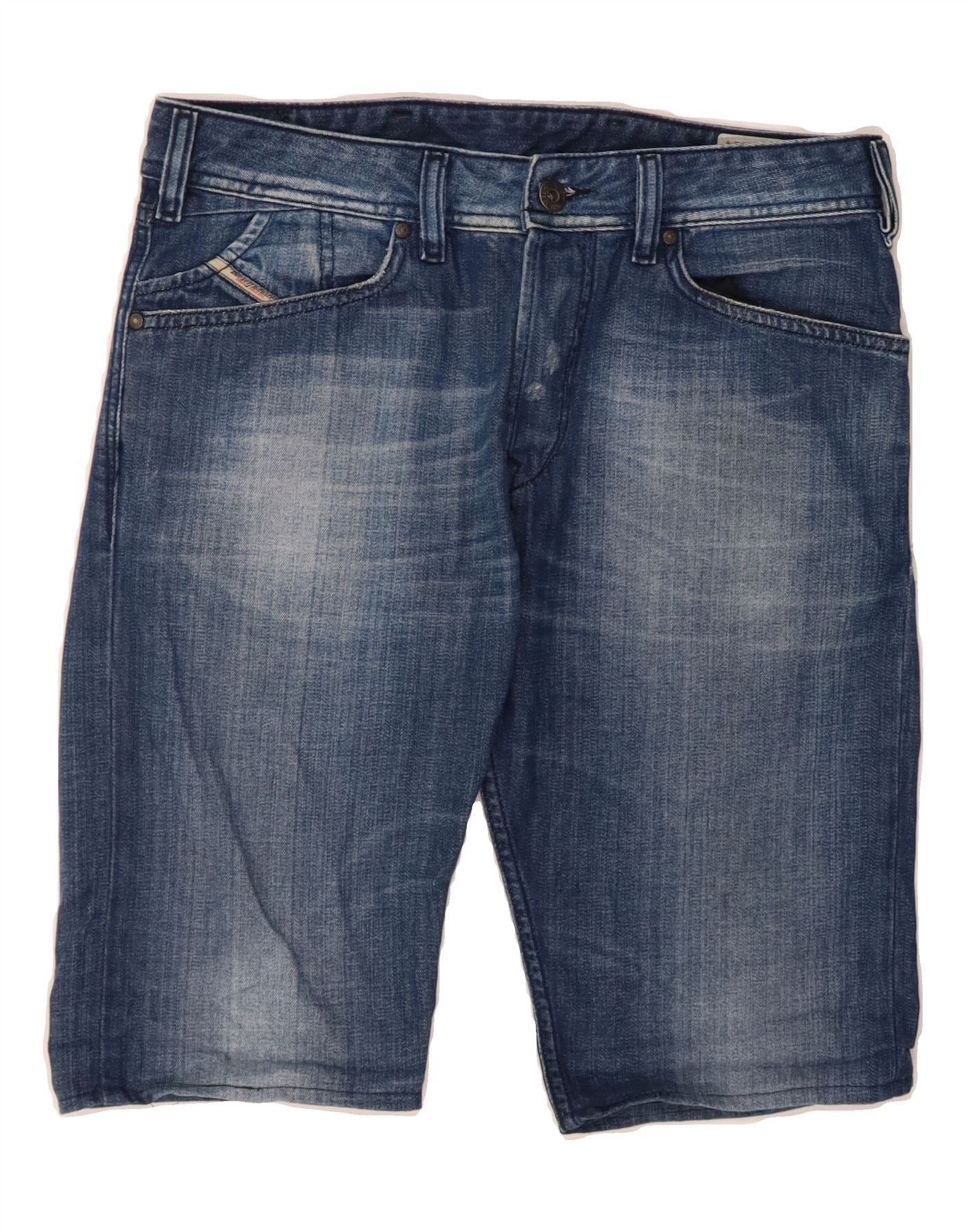 Diesel Mens Kander Denim Shorts W29 Small Blue Cotton Size US 30 / EU 46 - 1 Thumbnail
