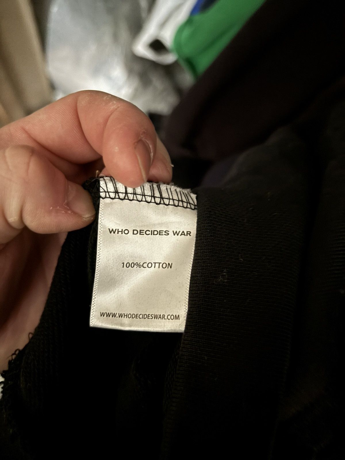 Who Decides War Who decides war all black tonal hoodie Size US XXL / EU 58 / 5 - 4 Thumbnail