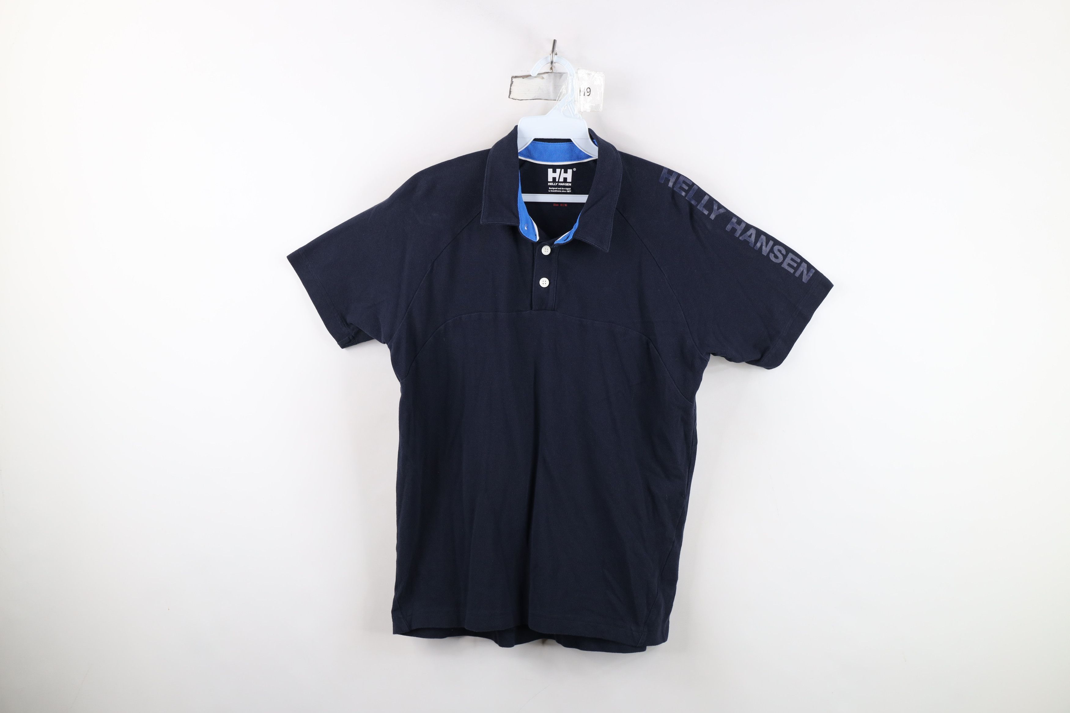 Helly Hansen Vintage Helly Hansen Spell Sailing Collared Polo Shirt Blue Size US M / EU 48-50 / 2 - 1 Thumbnail