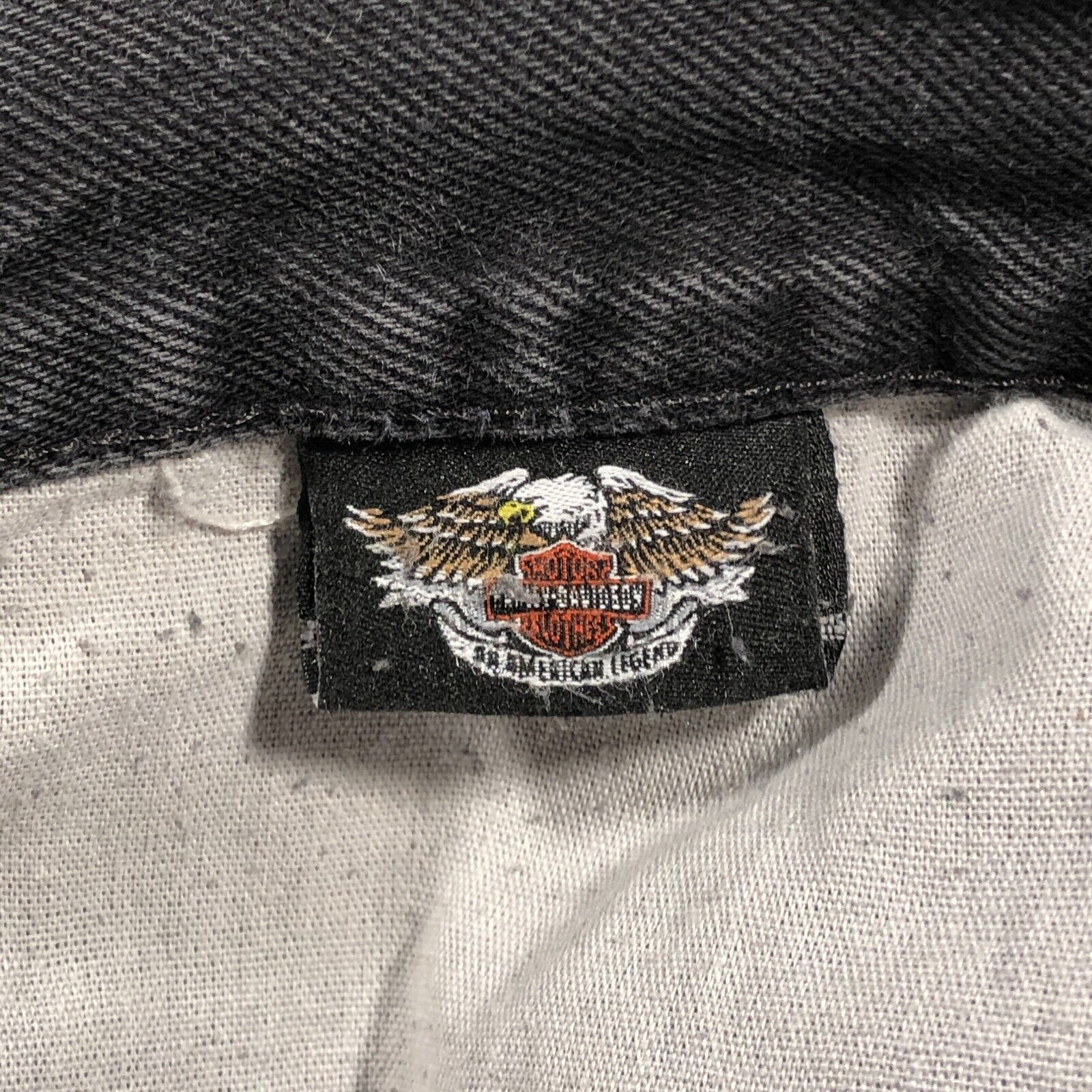 Harley Davidson × Vintage Vintage Harley Davidson Black Baggy Jeans Size 40x30 Size US 40 / EU 56 - 5 Thumbnail