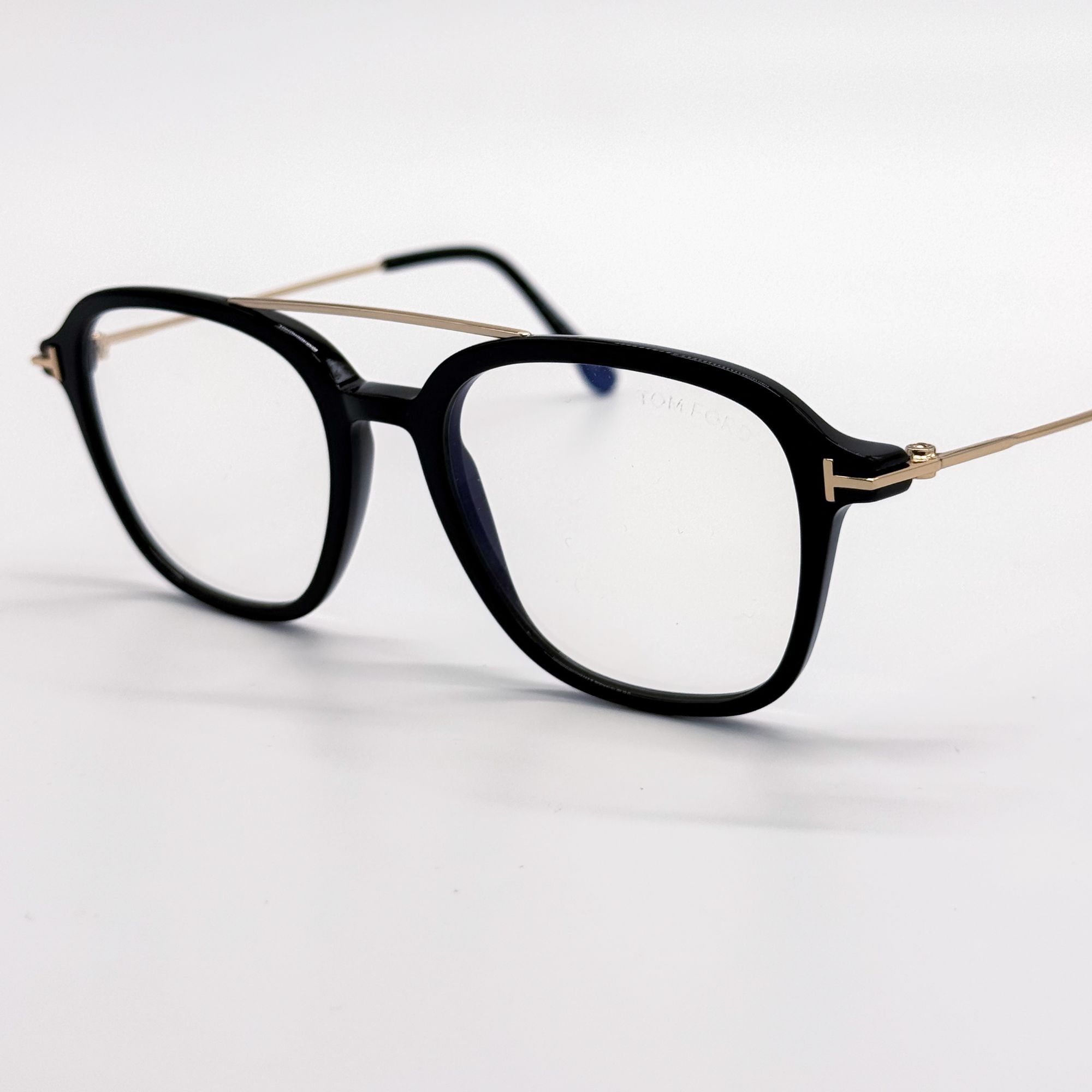 Tom Ford NEW TOM FORD EYEGLASSES TF5610 001 BLACK/GOLD MEN FT5610 001 Size ONE SIZE - 4 Thumbnail