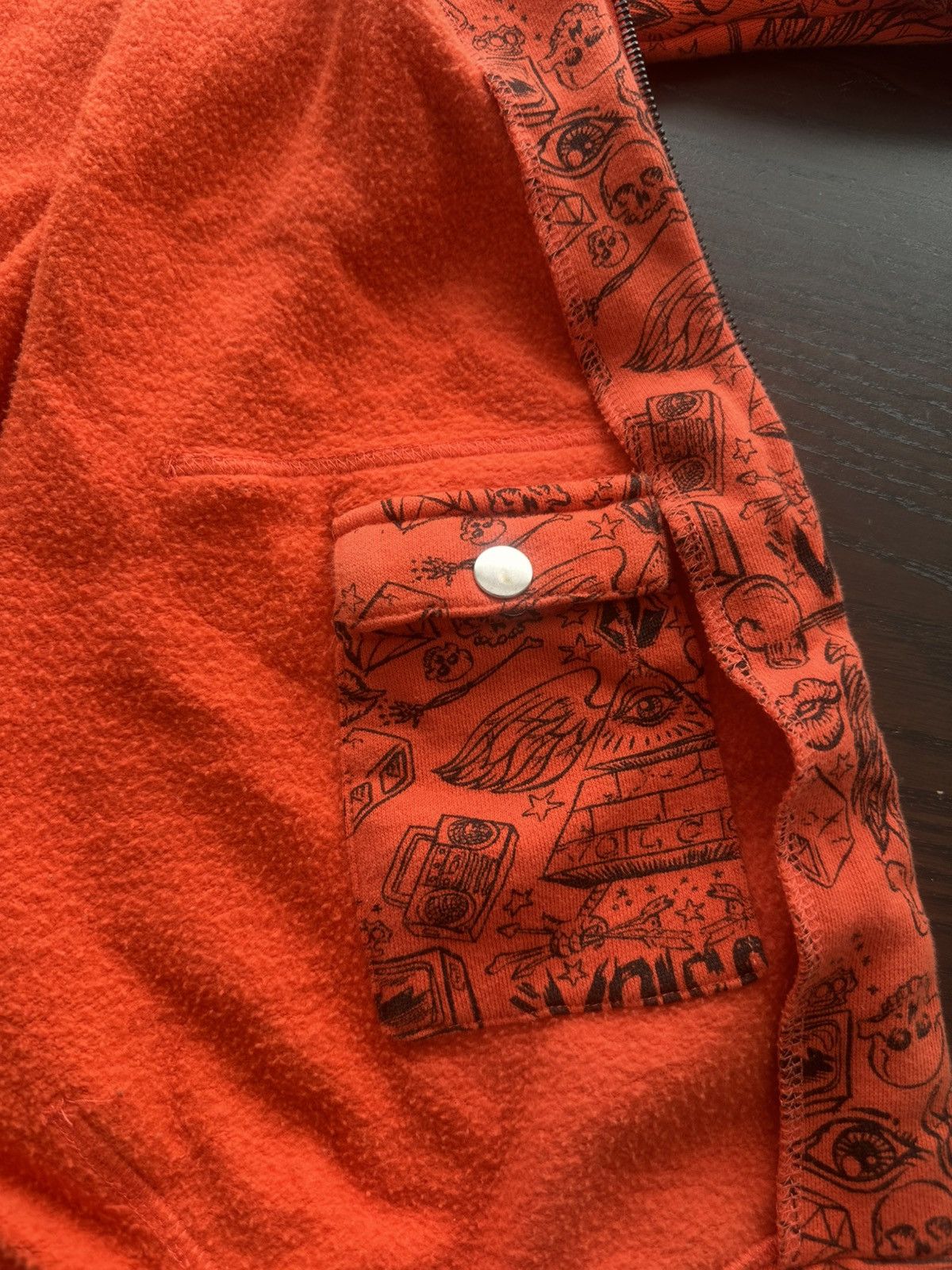 Volcom Rare Ryan Sheckler x Volcom Full Zip Orange Monster Hoodie Size US L / EU 52-54 / 3 - 7 Thumbnail