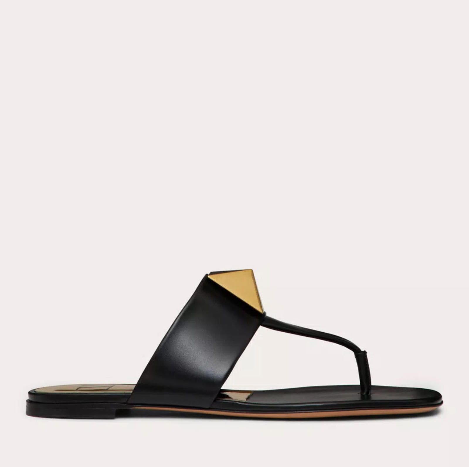 Other Valentino One Stud Flat Thong Sandal Size US 7.5 / IT 37.5 - 1 Thumbnail