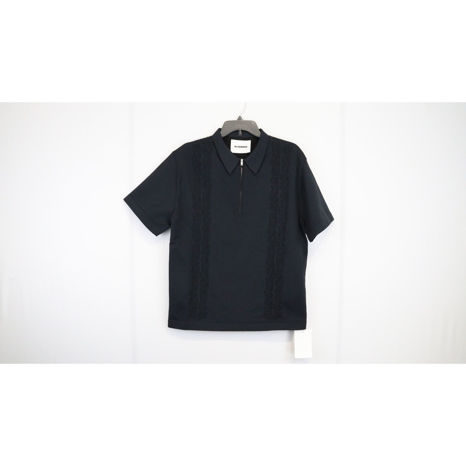 Jil Sander o1rshd1 Angel Yarn + Whirl 18 T-Shirt in Black Size US M / EU 48-50 / 2 - 2 Thumbnail