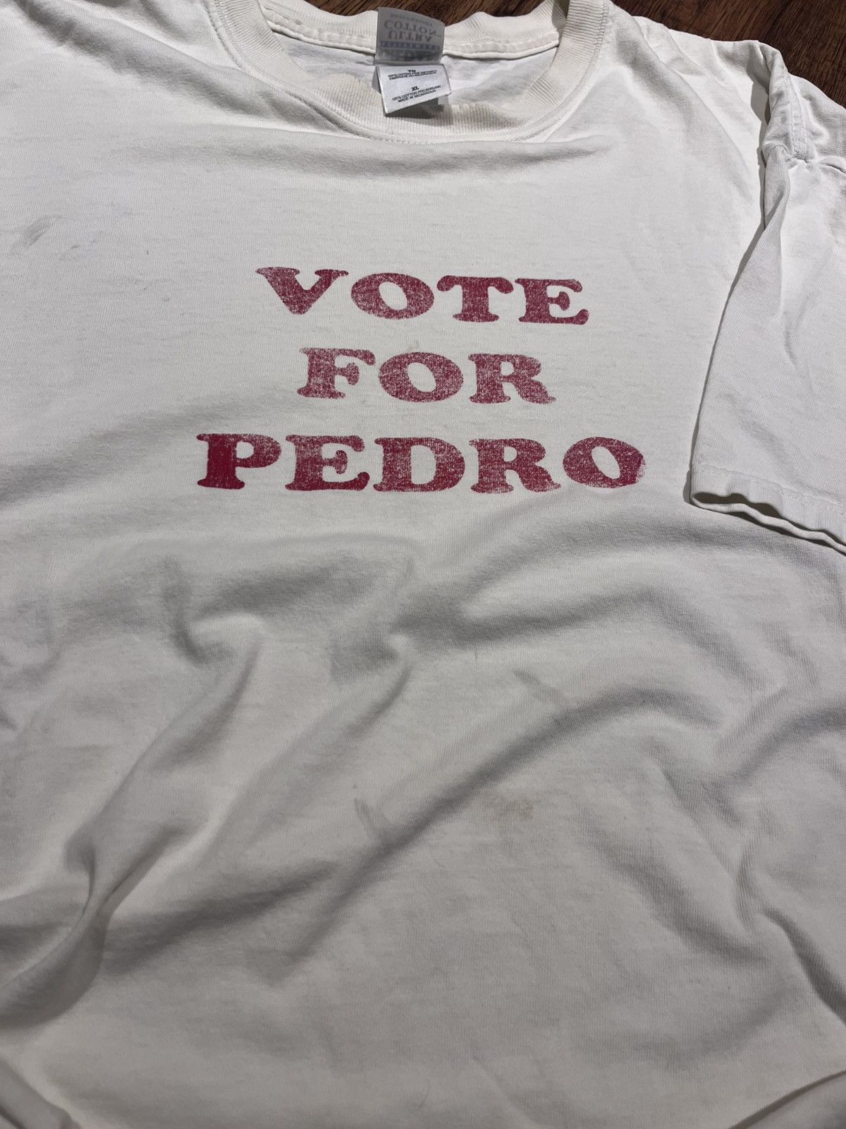 Gildan Vintage Vote for Pedro 90’s T-Shirt Napoleon Dynamite RARE Size US XL / EU 56 / 4 - 4 Thumbnail