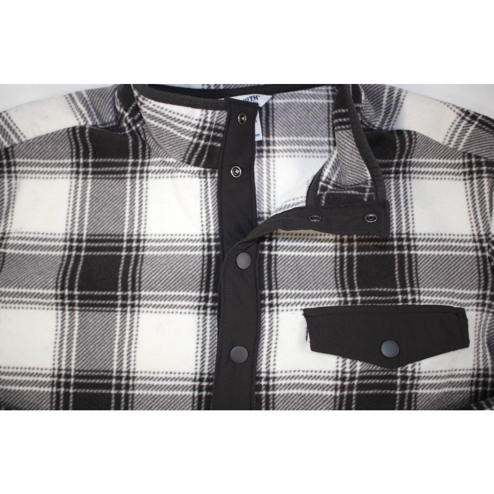 Vintage Duluth Trading Shirt Men's L Doubleback Snap T Fleece Pullover Plaid Black Size US L / EU 52-54 / 3 - 5 Thumbnail