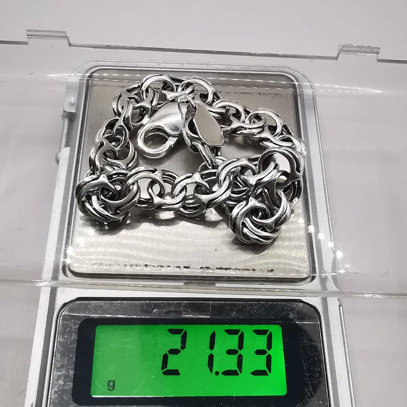Sterling Silver Vintage Bracelet Jewelry,925 Sterling Silver 21,33g Size ONE SIZE - 3 Thumbnail