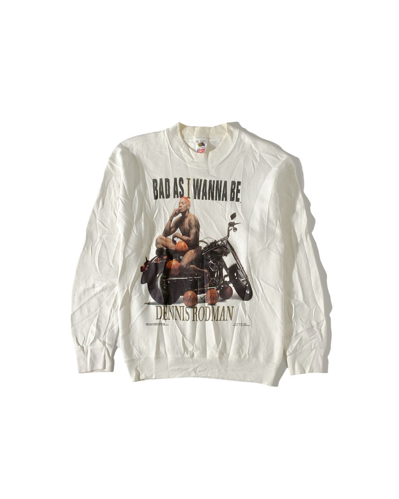 Vintage Vintage Sweatshirt Dennis Rodman 90s Fruit of the loam Size US M / EU 48-50 / 2 - 1 Thumbnail