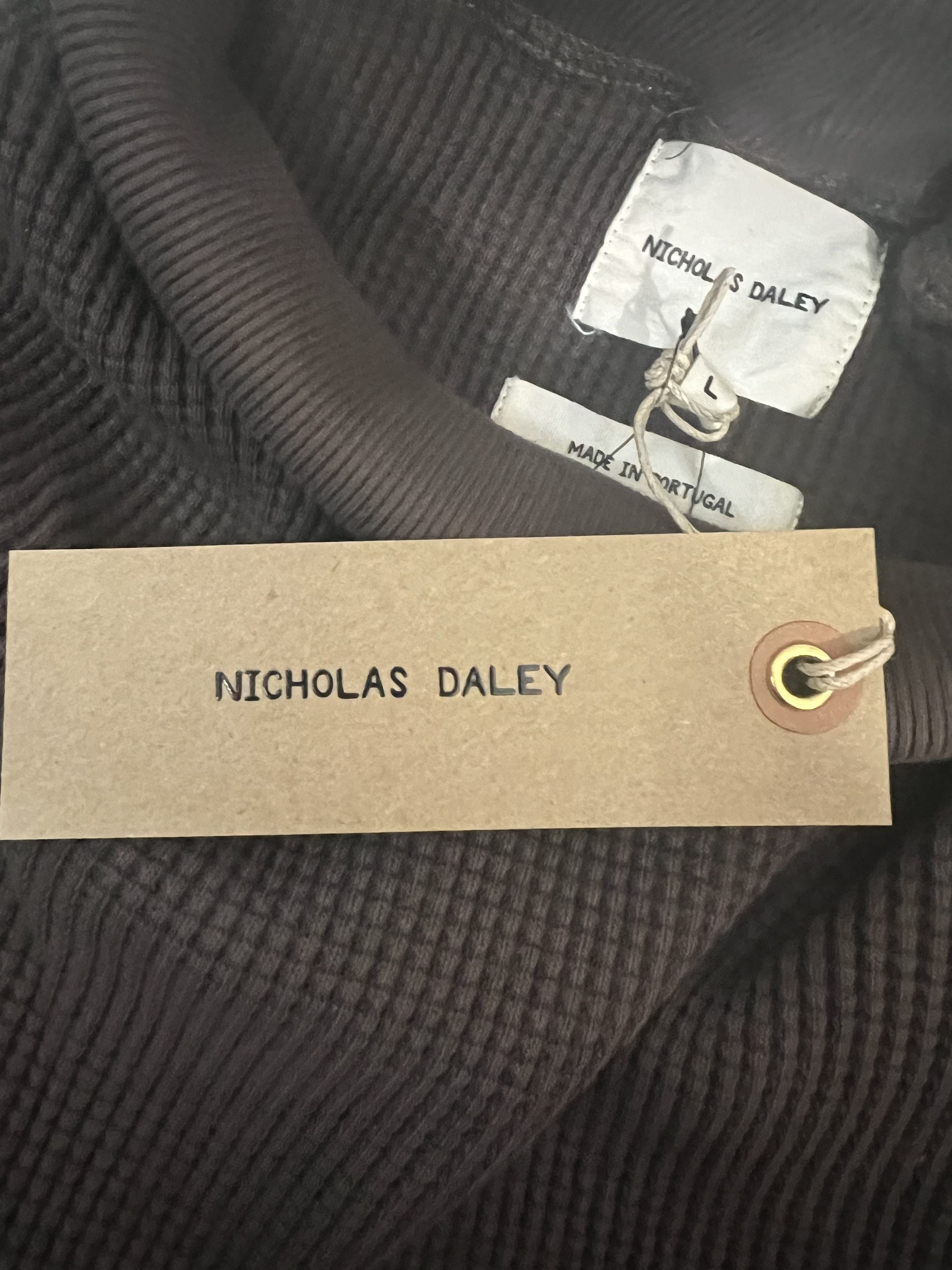 Nicholas Daley Handcrafted Cotton TurtleNeck Sweater Size US L / EU 52-54 / 3 - 6 Thumbnail