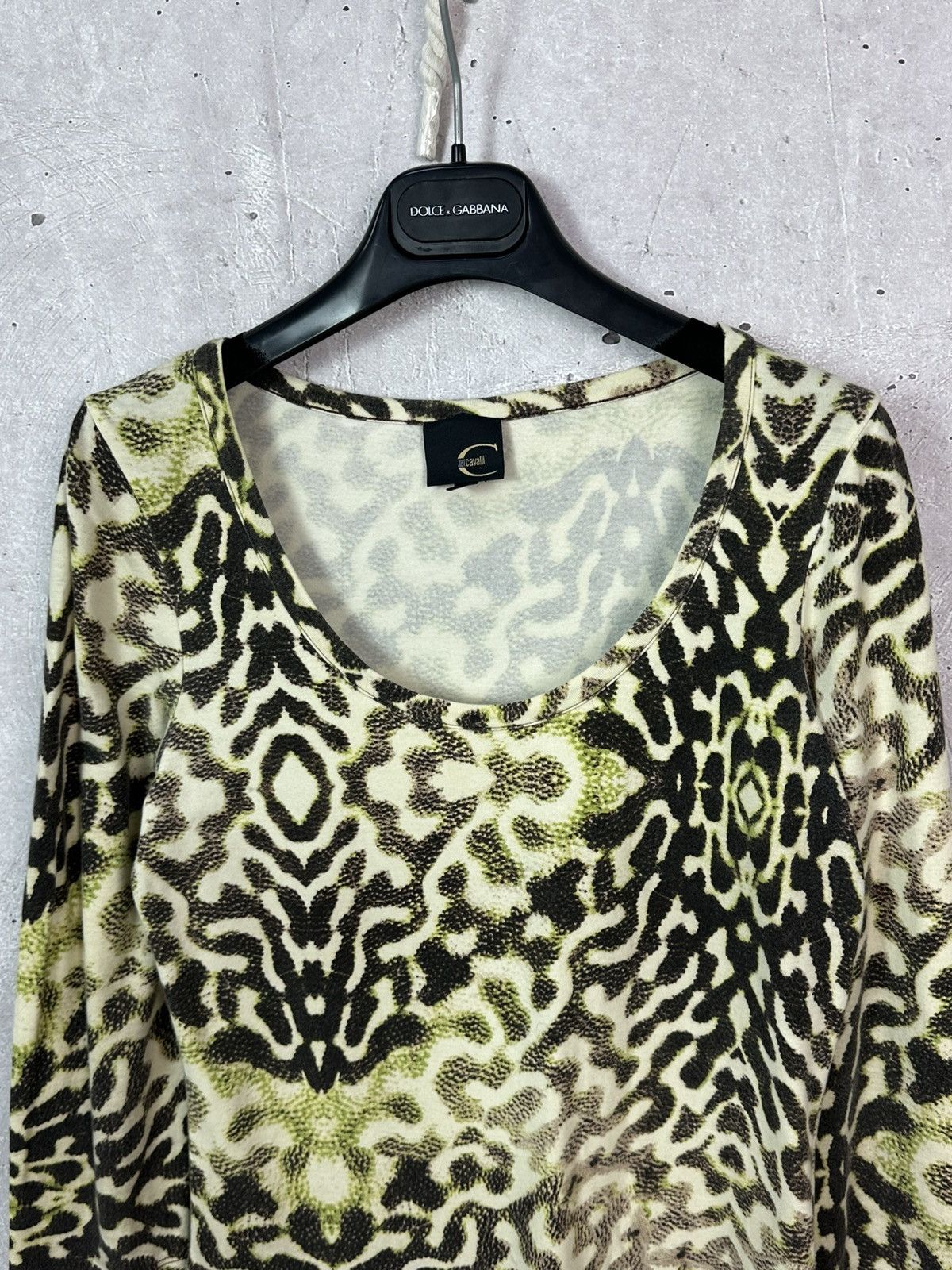 Just Cavalli Just Cavalli Vintage Printed Cotton Long Sleeve Jumper Size S / US 4 / IT 40 - 2 Thumbnail