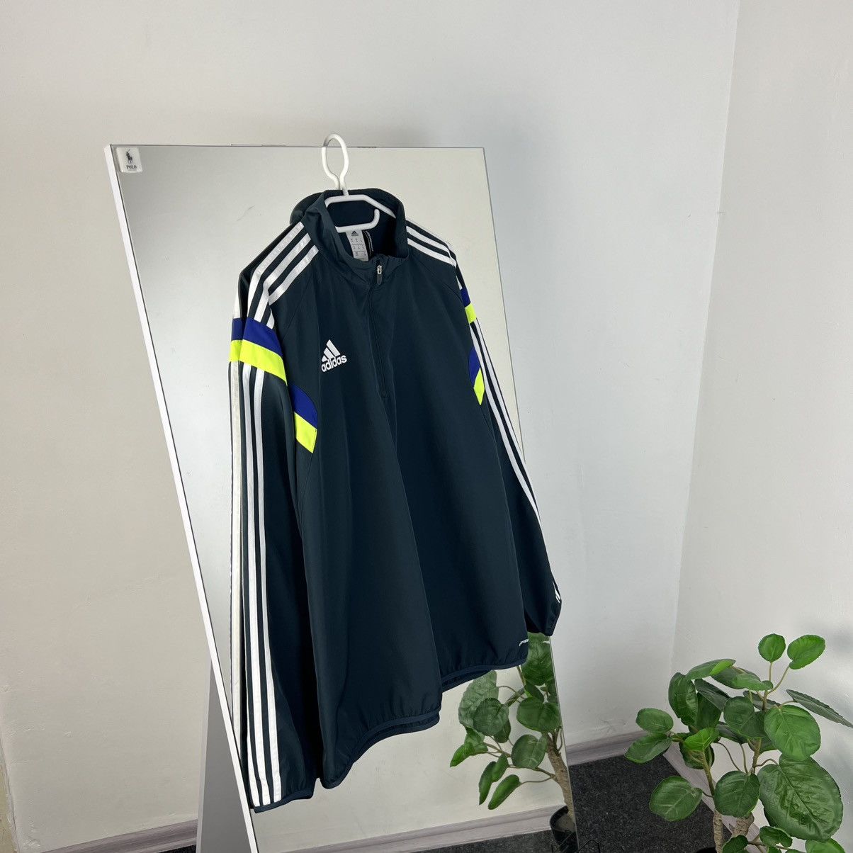 Adidas Vintage Adidas Mini Logo 1/4 Zip Up Track Jacket Size US XL / EU 56 / 4 - 1 Thumbnail