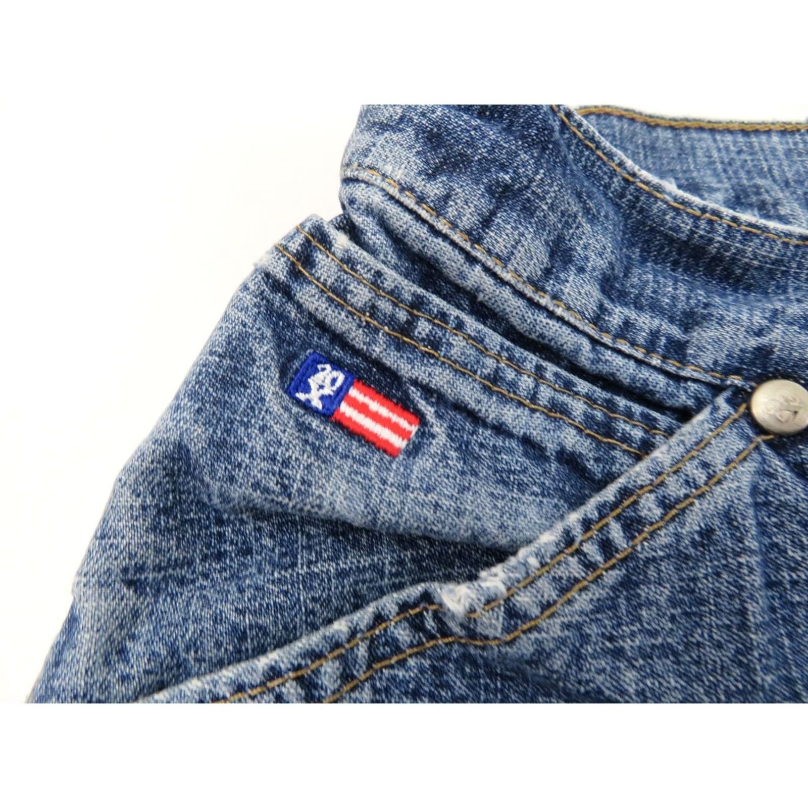 Wrangler VINTAGE Wrangler Carpenter Work Jeans 32x31 Baggy Workwear Blue Denim 90s Y2K Pants Men Size US 32 / EU 48 - 6 Thumbnail