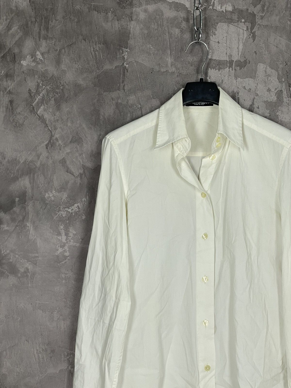Dolce & Gabbana Vintage Women’s Dolce Gabbanna Basic White Shirt Button Up Size XS / US 0-2 / IT 36-38 - 3 Thumbnail