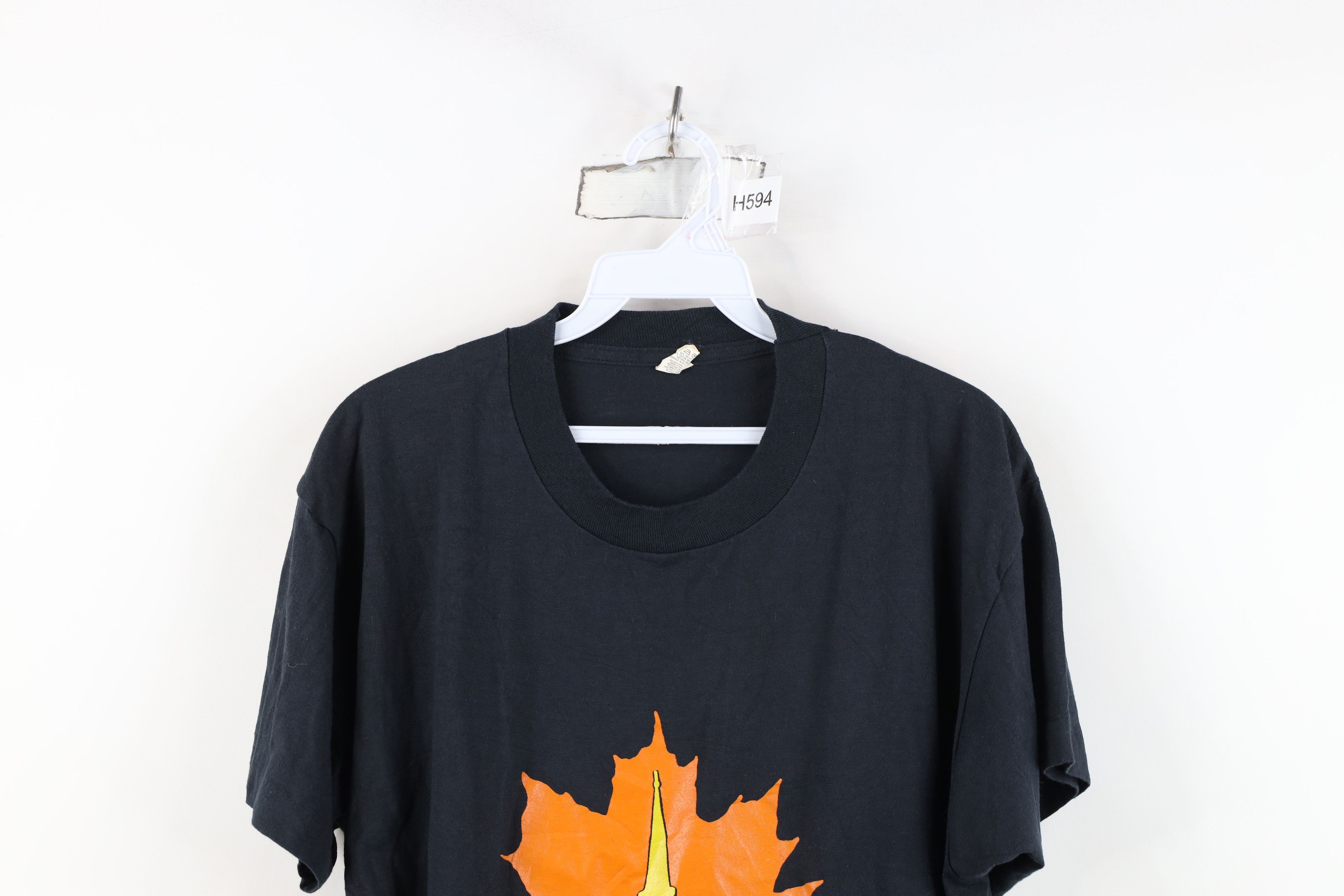 Vintage Vintage 80s Oktoberfest New Brunswick T-Shirt Black USA Size L / US 10 / IT 46 - 2 Thumbnail