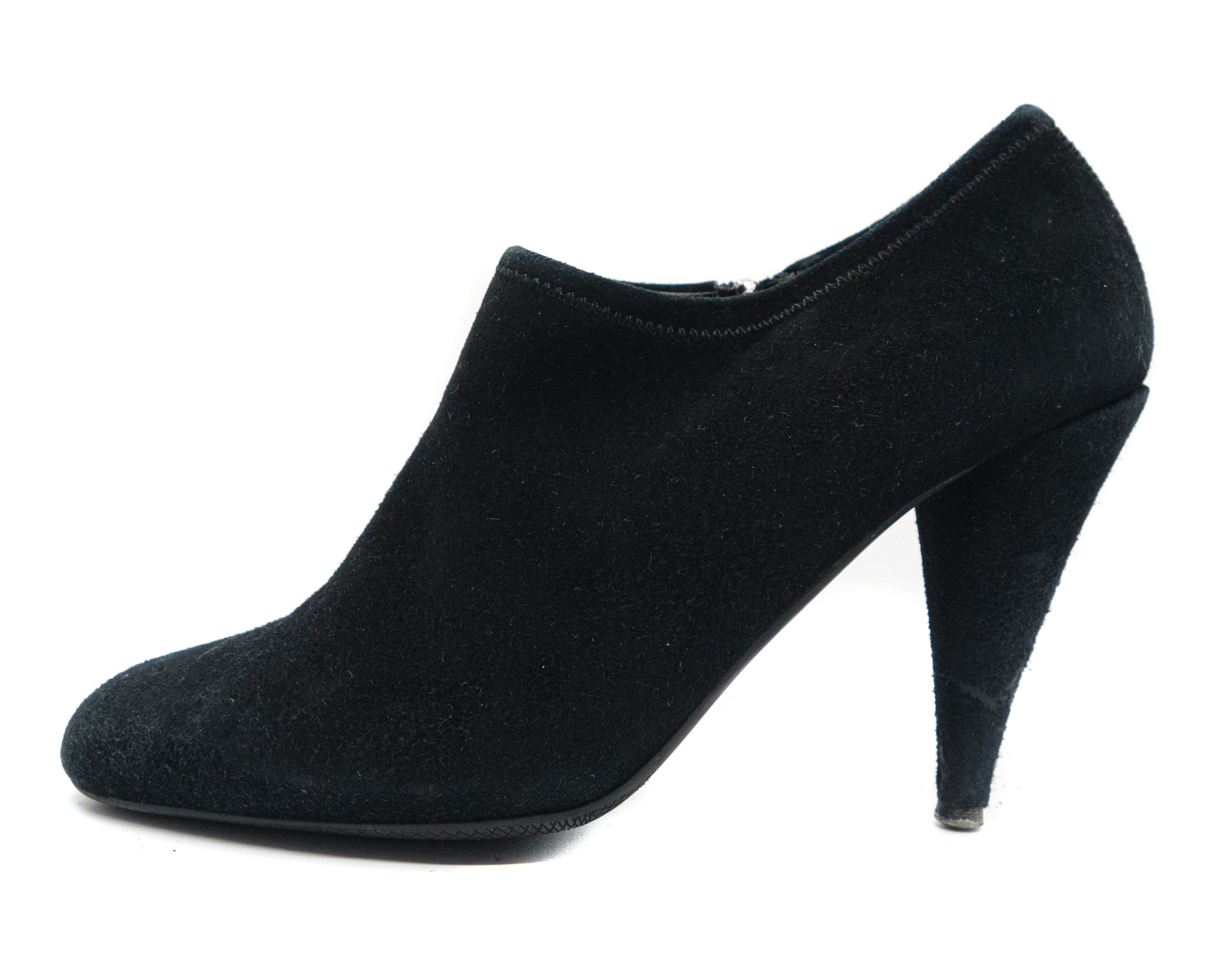 Prada 00S Logo Suede Heels Vintage Size US 6.5 / IT 36.5 - 3 Thumbnail