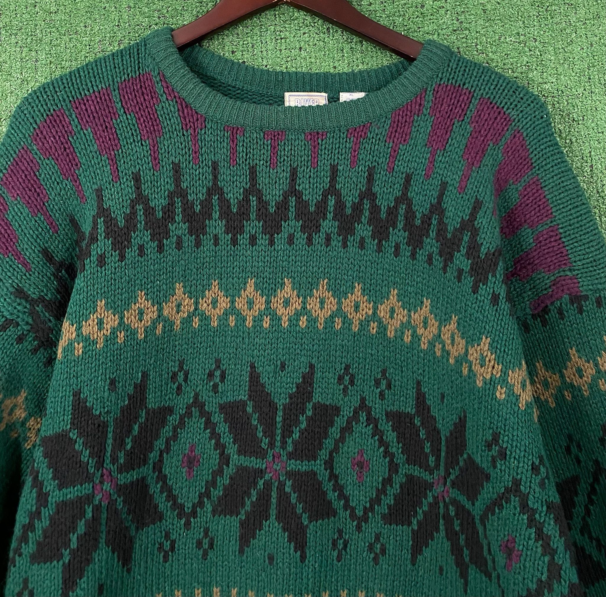 Vintage 90’s River Trader Nordic Fair Isle 100% Wool Sweater XL Size US XL / EU 56 / 4 - 1 Thumbnail