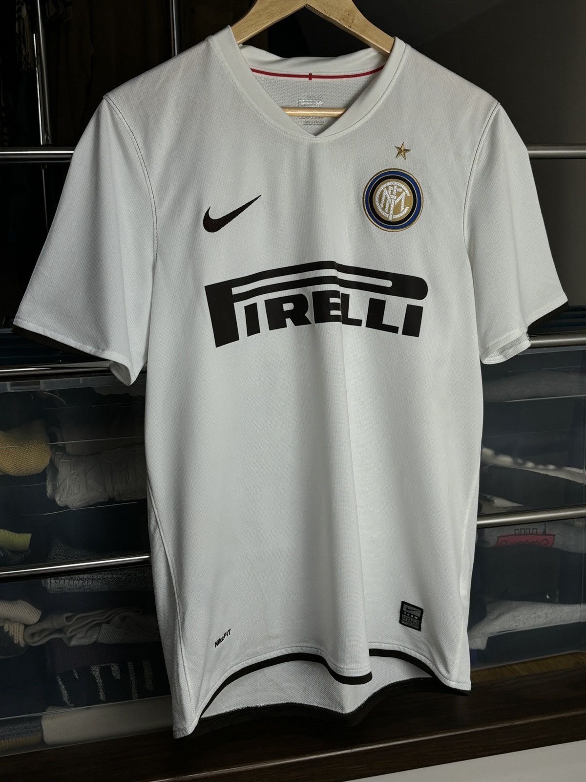 Nike Nike Inter Milan 2008 Soccer Jersey #8 Ibrahimovic Size US M / EU 48-50 / 2 - 2 Thumbnail