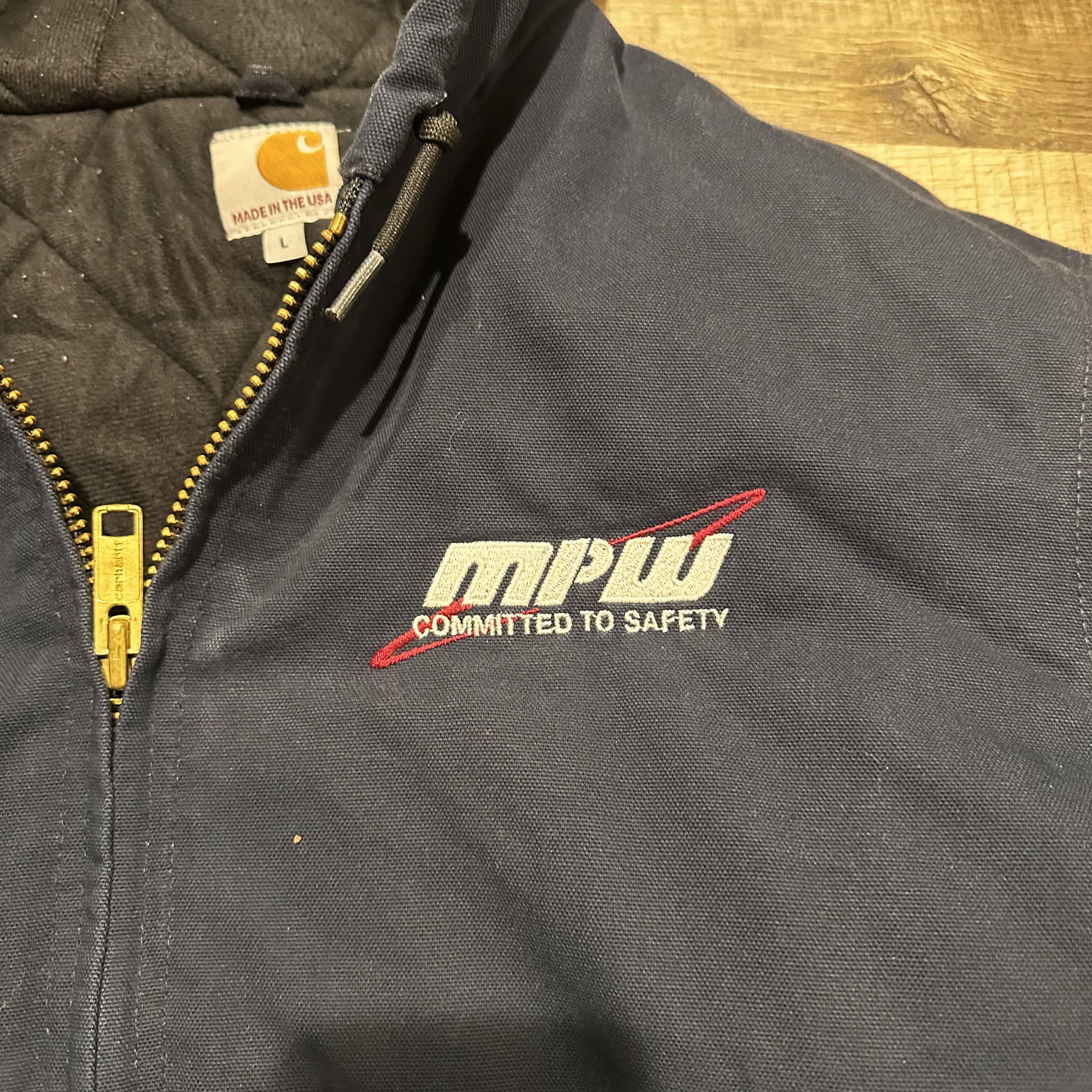 Carhartt Navy Blue Carhartt work jacket Size US L / EU 52-54 / 3 - 3 Thumbnail