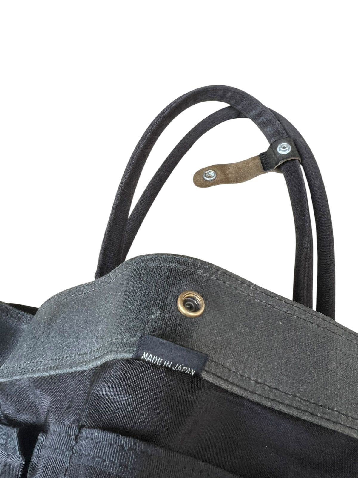 Porter Porter Yoshida Distress Faded Waxed Canvas Leather Tote Bag Size ONE SIZE - 23 Thumbnail