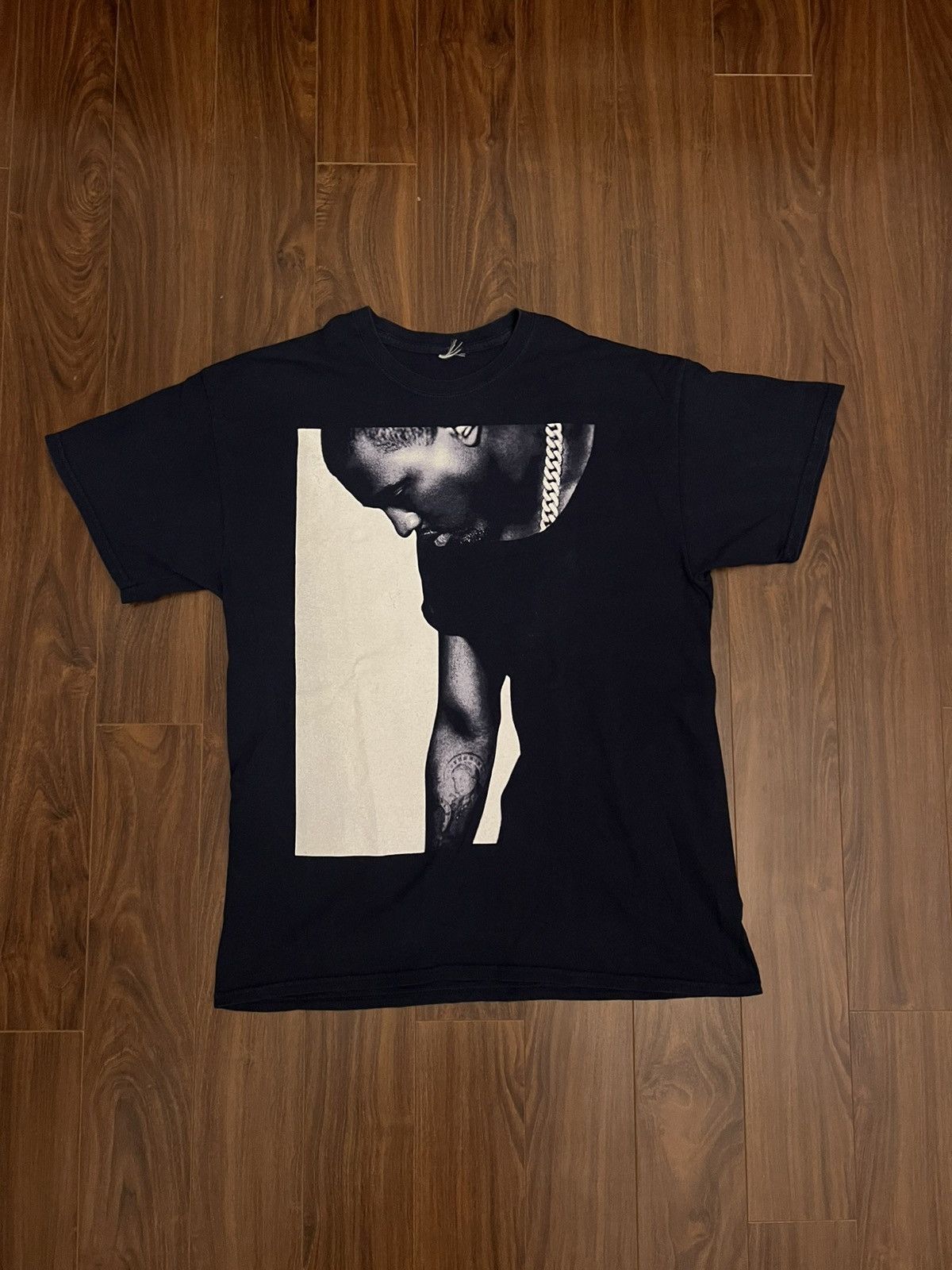 2013 YEEZUS Tour Kanye West Portrait Tee in Navy