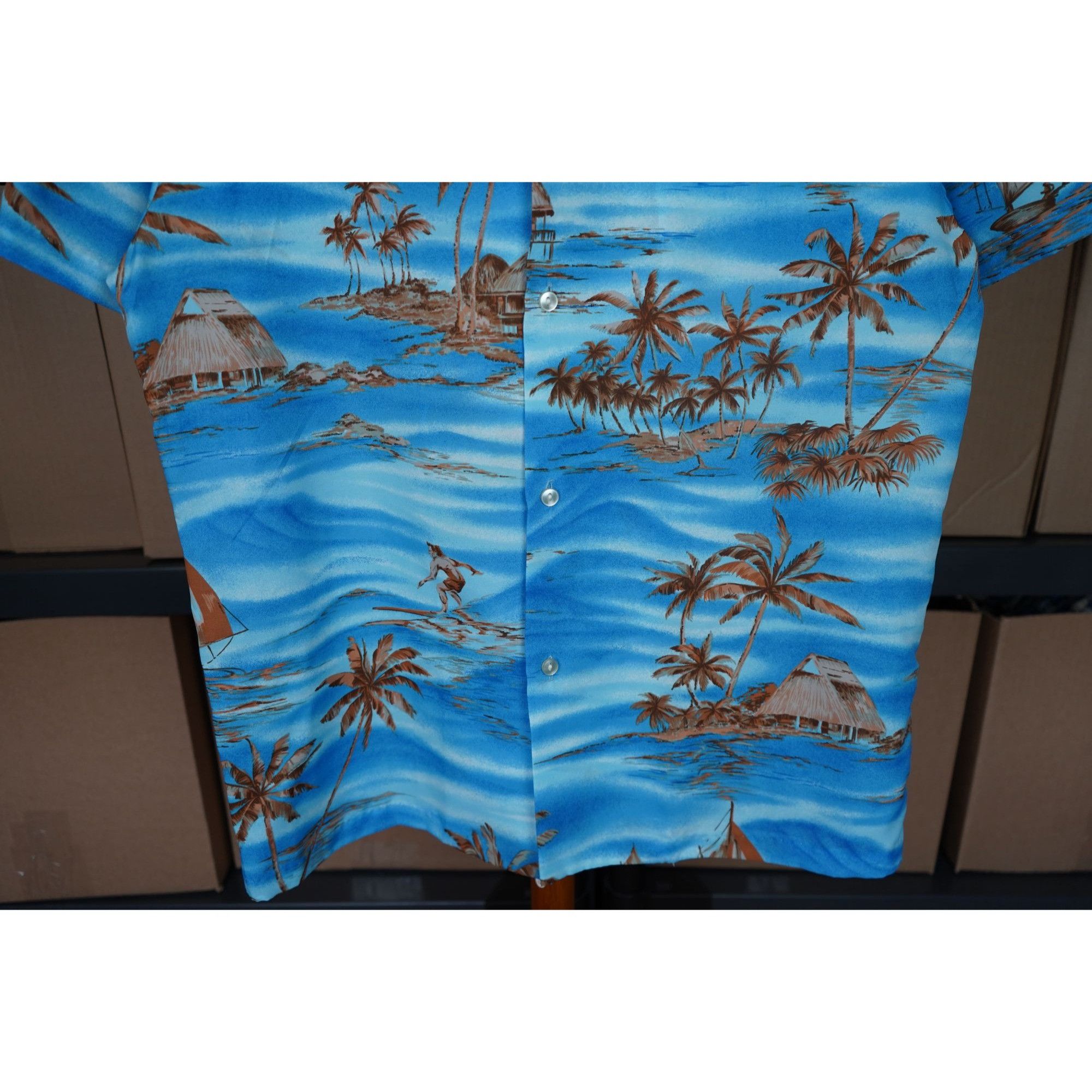 Vintage 90s Rai Nani Hawaii Light Blue Vintage Hawaiian Shirt L #368 Size US L / EU 52-54 / 3 - 4 Thumbnail