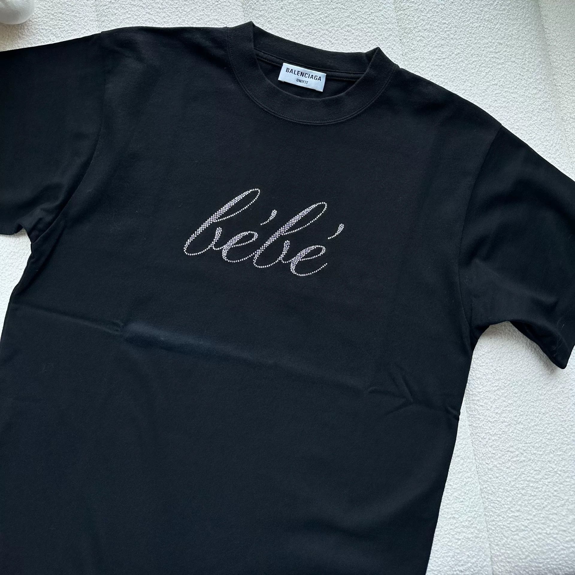 Balenciaga Balenciaga SS22 Bebe Sequin Short-Sleeve Tee Size XS / US 0-2 / IT 36-38 - 1 Thumbnail