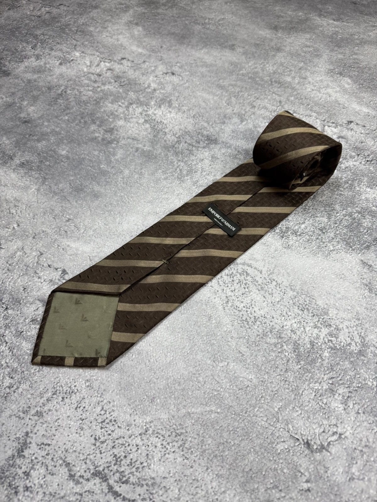 Emporio Armani Emporio Armani Tie Silk Luxury Streetwear Hype Made In Italy Size ONE SIZE - 4 Thumbnail