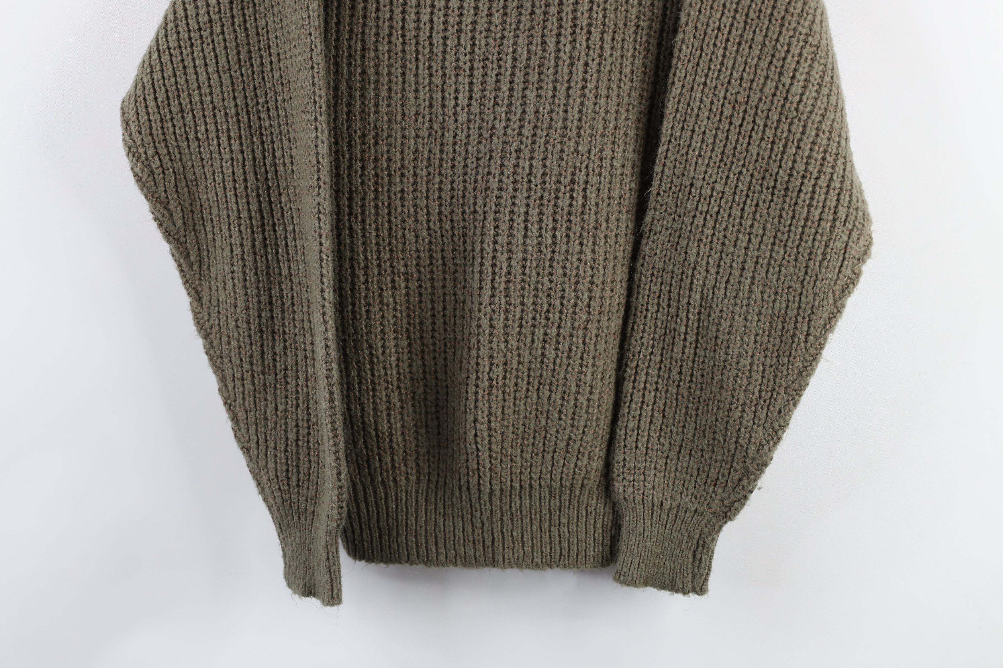 Vintage Vintage 70s Streetwear Chunky Ribbed Knit Collared Sweater Size US M / EU 48-50 / 2 - 3 Thumbnail
