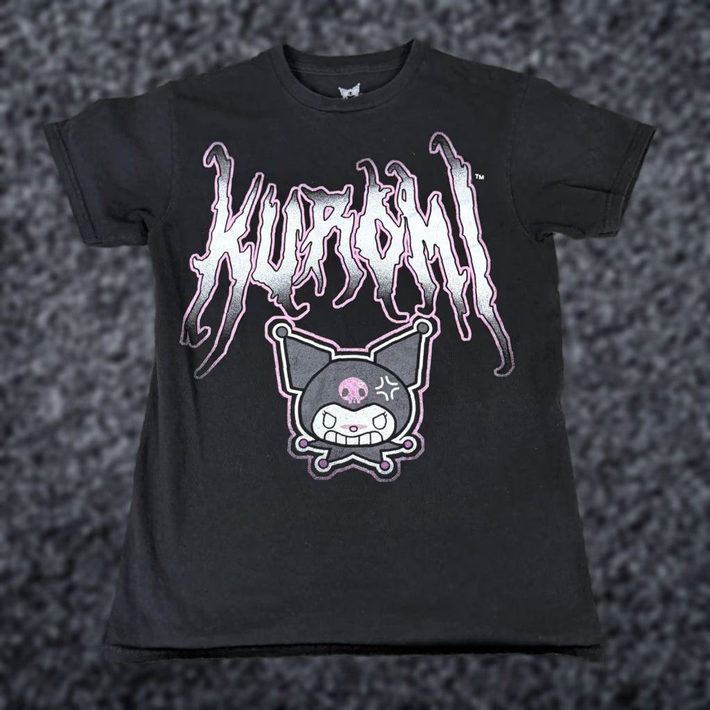 Vintage Kuromi Shirt Mens Small Black White Sanrio Graphic Cartoon T-Shirt Tagless Size US S / EU 44-46 / 1 - 1 Thumbnail
