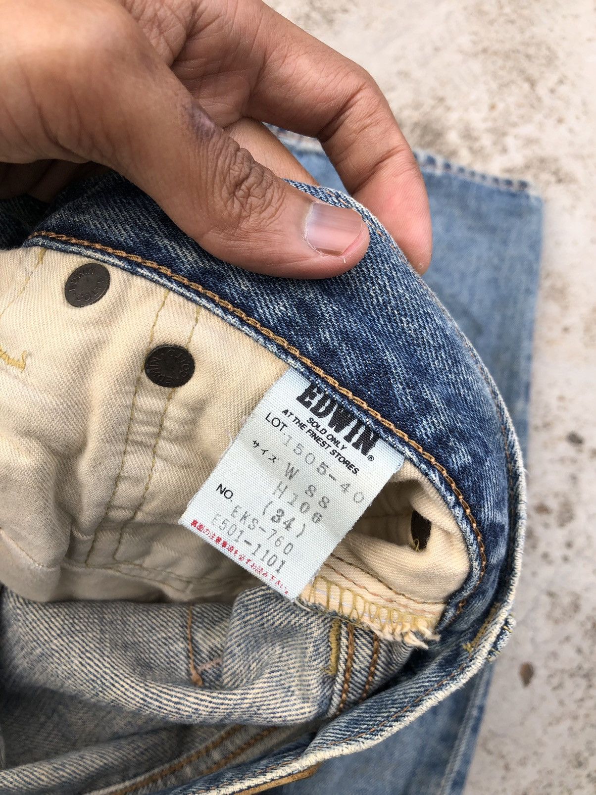 Edwin WIDE LEG⚡️⚡️VINTAGE SELVEDGE RUSTY DENIM Size US 34 / EU 50 - 4 Thumbnail