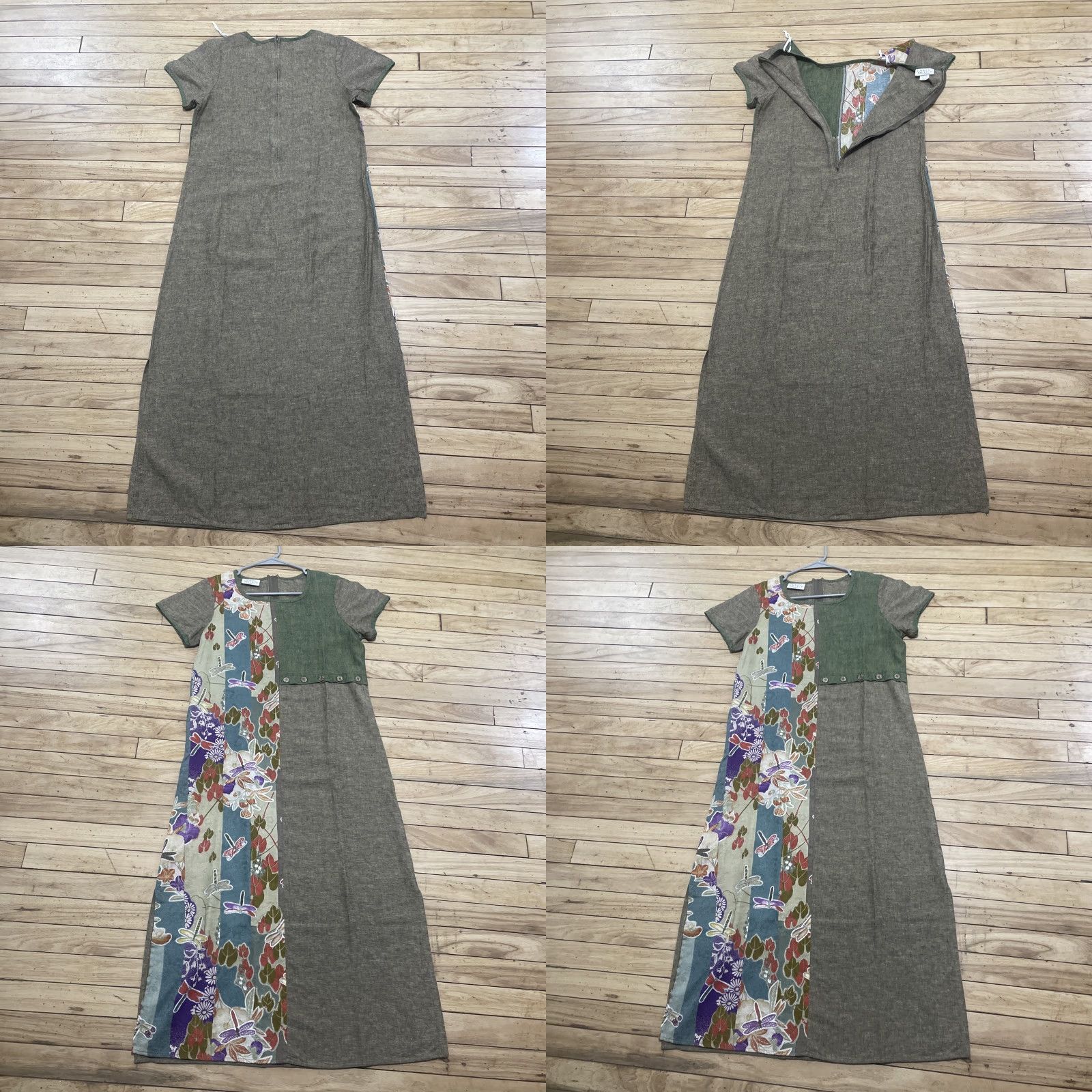 Vintage VINTAGE Lauren Michelle Hawaiian Maxi Dress Women M Linen Brown Abstract Lagen Size M / US 6-8 / IT 42-44 - 10 Thumbnail
