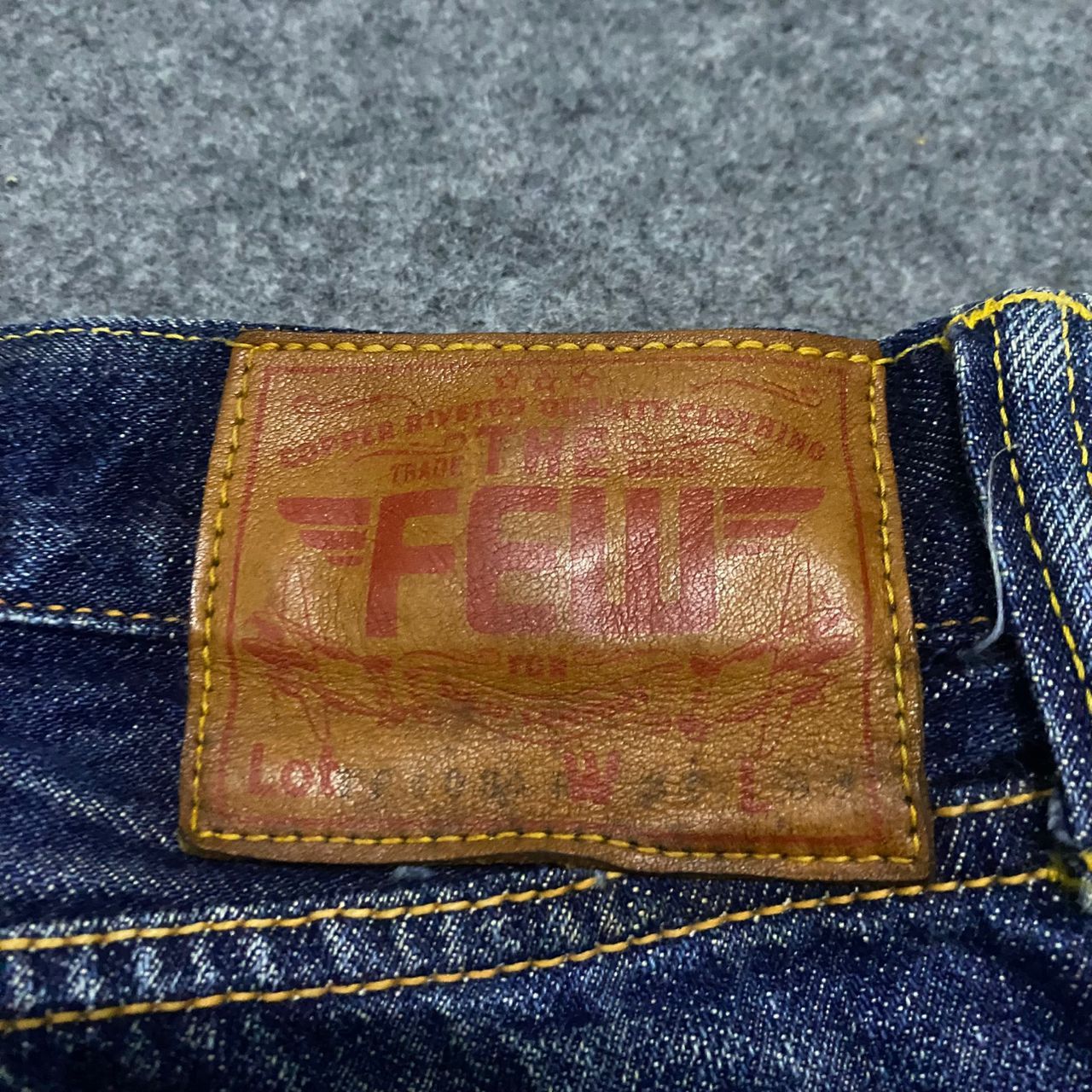 If Six Was Nine Vintage The Few MFG. Co Selvedge Redline Distressed Denim Size US 29 - 9 Thumbnail