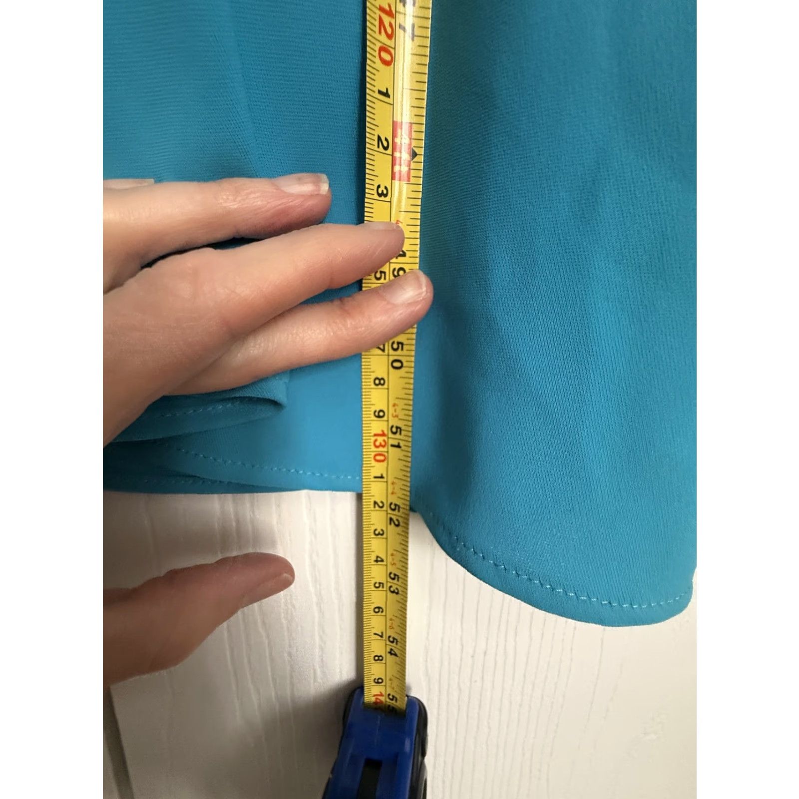 Vintage S.L. Fashions Dress Women 18 Blue Cowl Sleeveless Asym Hem Fit Flare Party Vintage: No Size XXL / US 16-18 / IT 52-54 - 5 Thumbnail