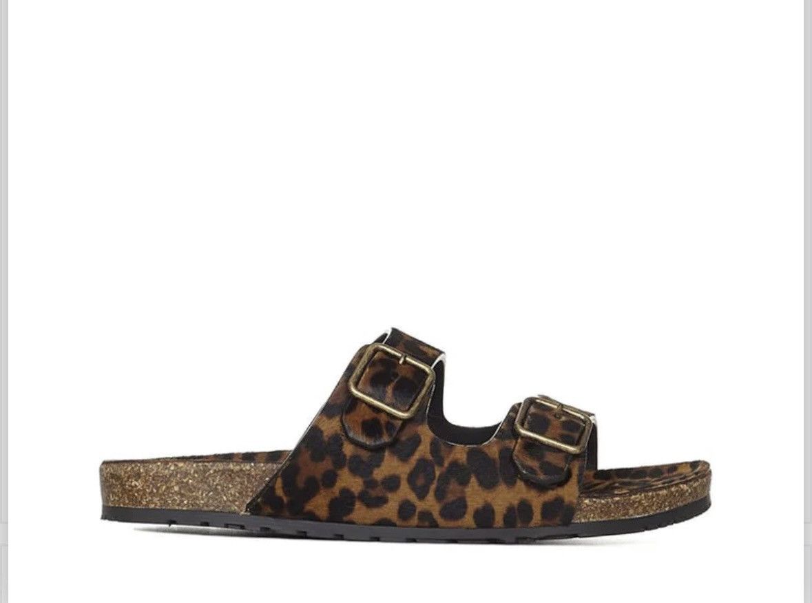 Anthony Vaccarello × Saint Laurent Paris Saint Laurent: 💯 Leopard 🐆 Pony Hair 🩴 -Rare Size 45/12 Size US 12 / EU 45 - 1 Thumbnail