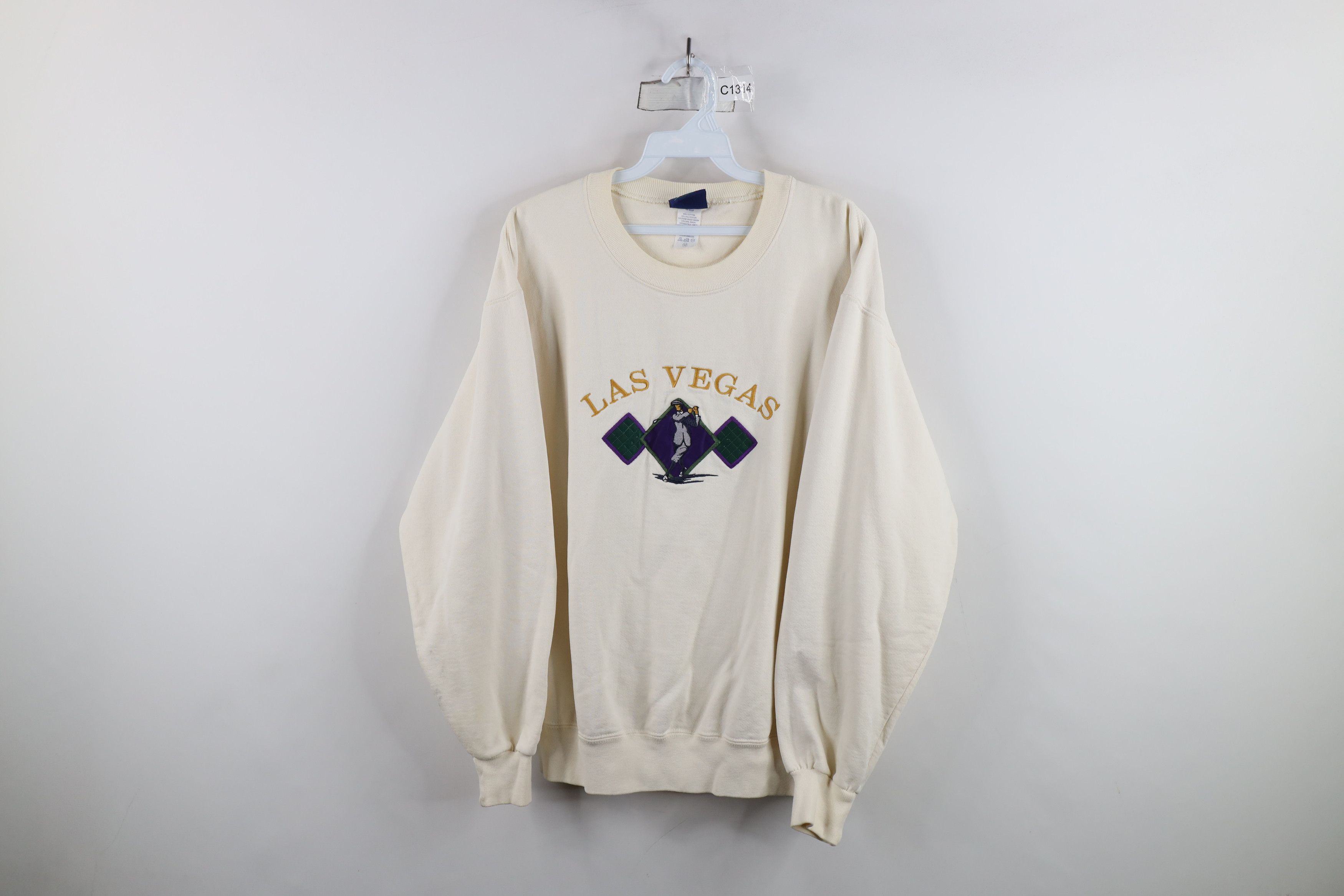 Vintage Vintage 90s Streetwear Las Vegas Argyle Golf Sweatshirt Size US M / EU 48-50 / 2 - 1 Thumbnail