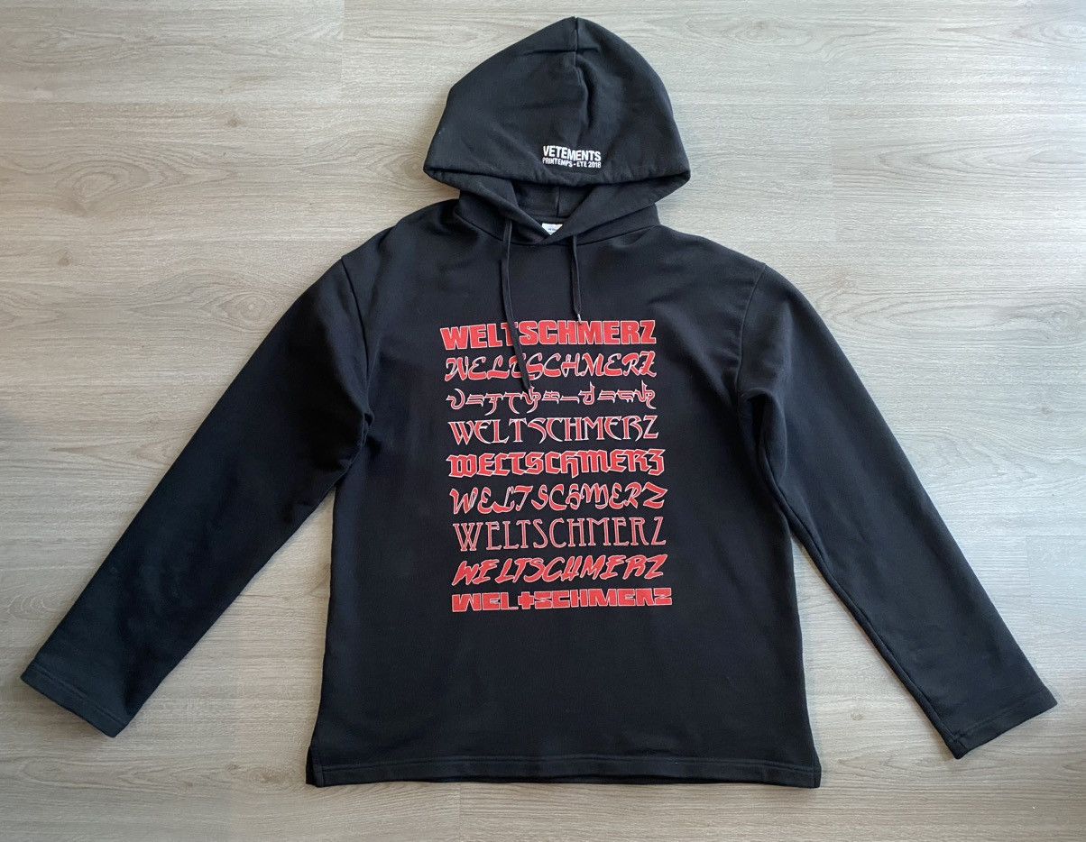 Vetements Vetements Weltschmerz Hoodie | Grailed