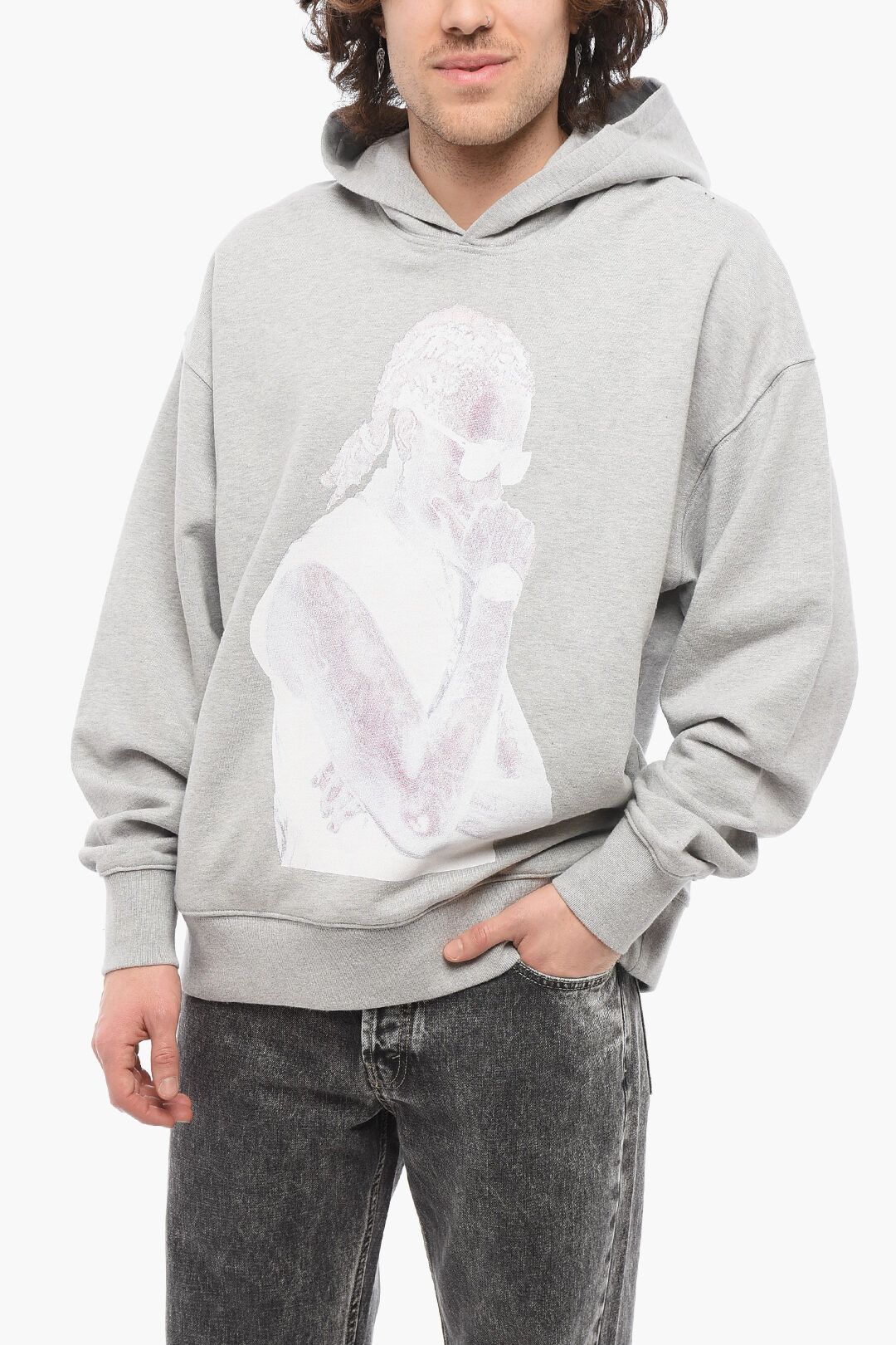 1989 STUDIO og1mm0725 Cotton Slime Hoodie in Grey Size US L / EU 52-54 / 3 - 1 Thumbnail