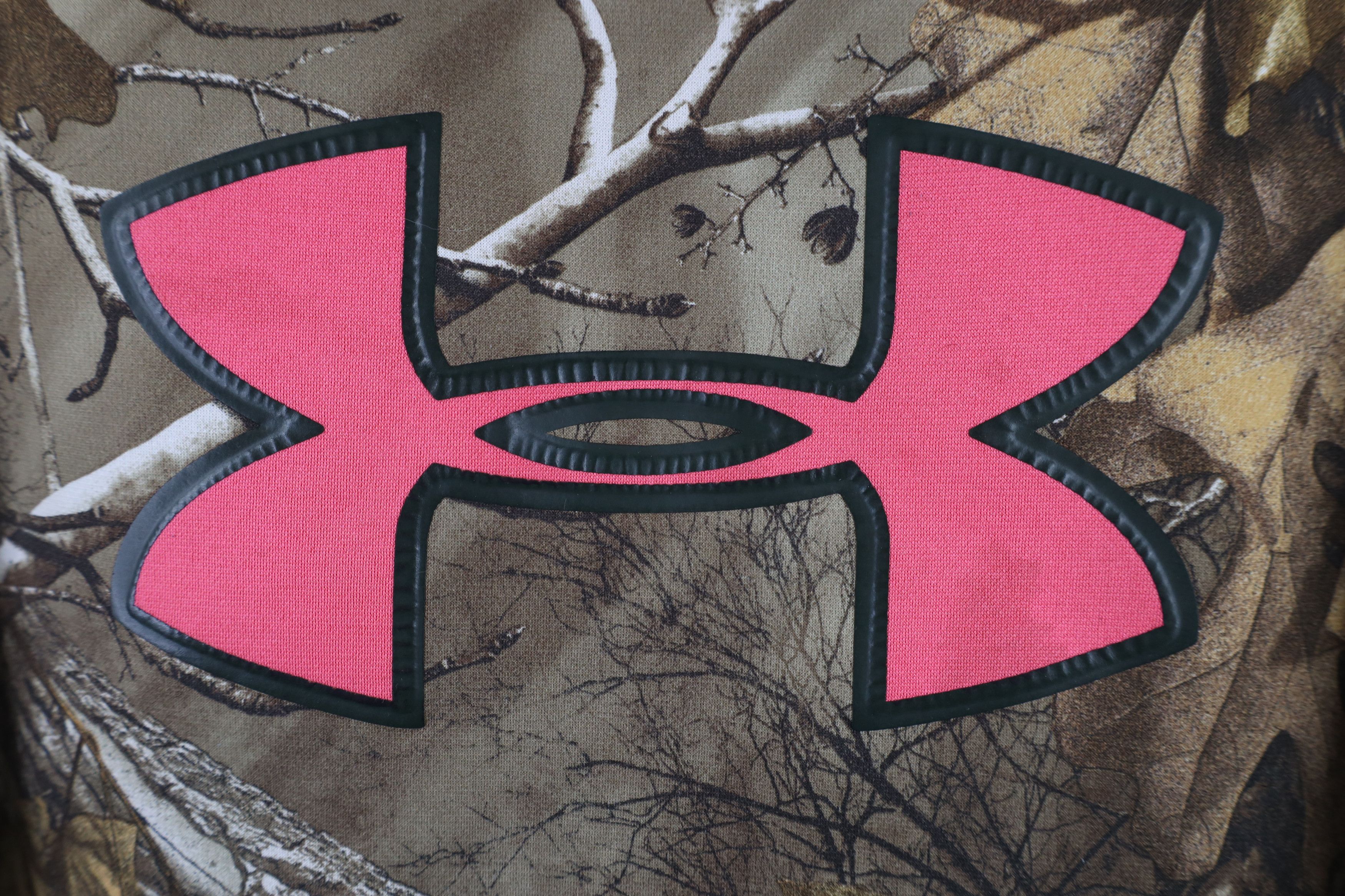 Under Armour × Vintage Under Armour Big Logo Realtree Camouflage Hoodie Sweatshirt Size L / US 10 / IT 46 - 4 Thumbnail